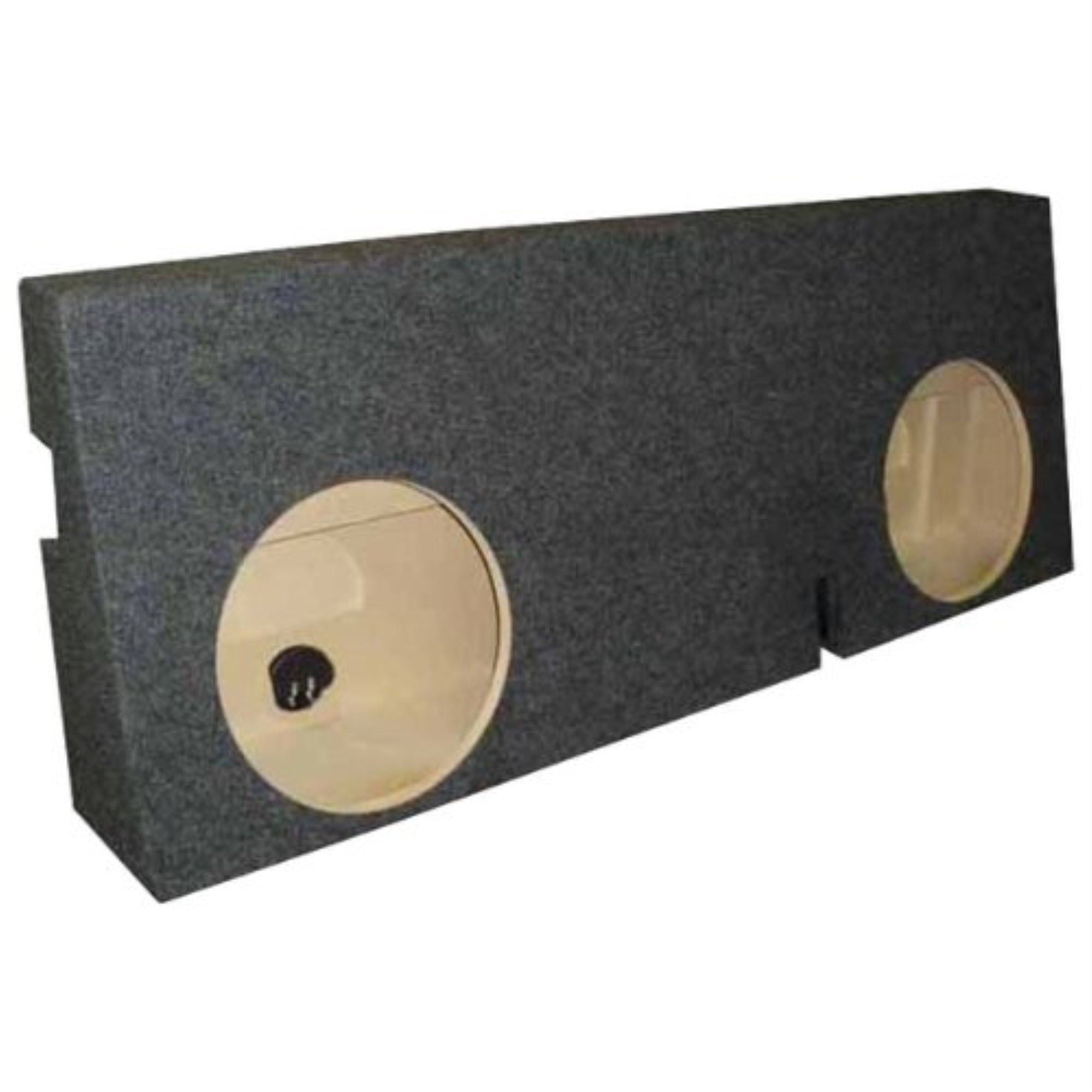 Bbox Dual 10' Sealed Carpeted Subwoofer Enclosure - Fits 2005-2017 Toyota Tacoma Double Cab, Charcoal - Subwoofer Box Improves Audio Quality, Sound & Bass