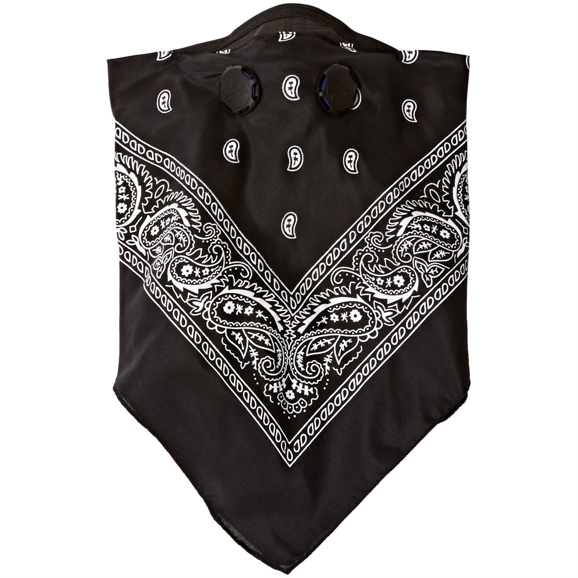 Atv Tek, Universal Bandana Style Dust Masks With Suspension Straps & 3D Nose Box - Black, Xl