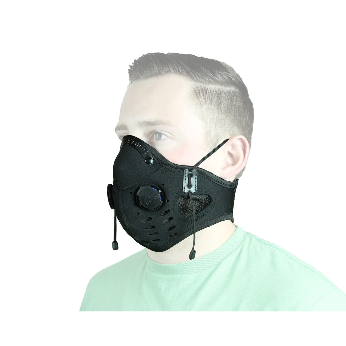 Atv Tek Edmblk Elite Deluxe Neoprene Dust Mask (Black, 18')