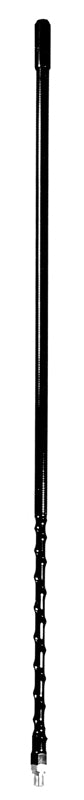 ACCESSORIES UNLIMITED - 4 FOOT BLACK FIBERGLASS CB ANTENNA WITH 3/8″ X 24″ THREADS