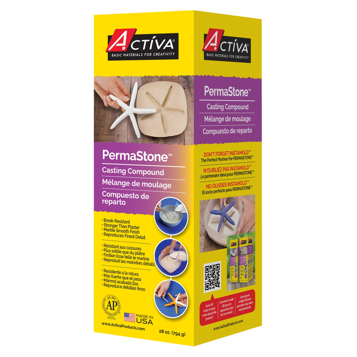 Activa Permastone Casting Compound, 28 Oz.