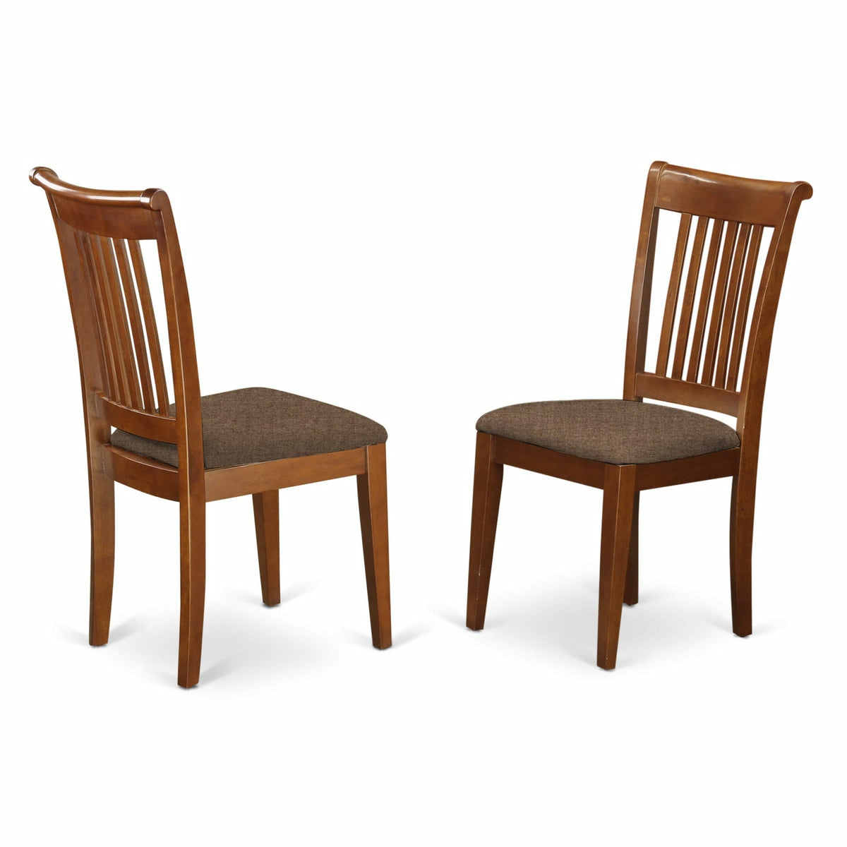 Avpo5-Sbr-C Wood Dining Set, 7-Piece Oval Table & 4 Linen Fabric Chairs, Traditional & Modern Design, High-Quality Asian Wood, Easy To Assemble, Elegant Dining Experience