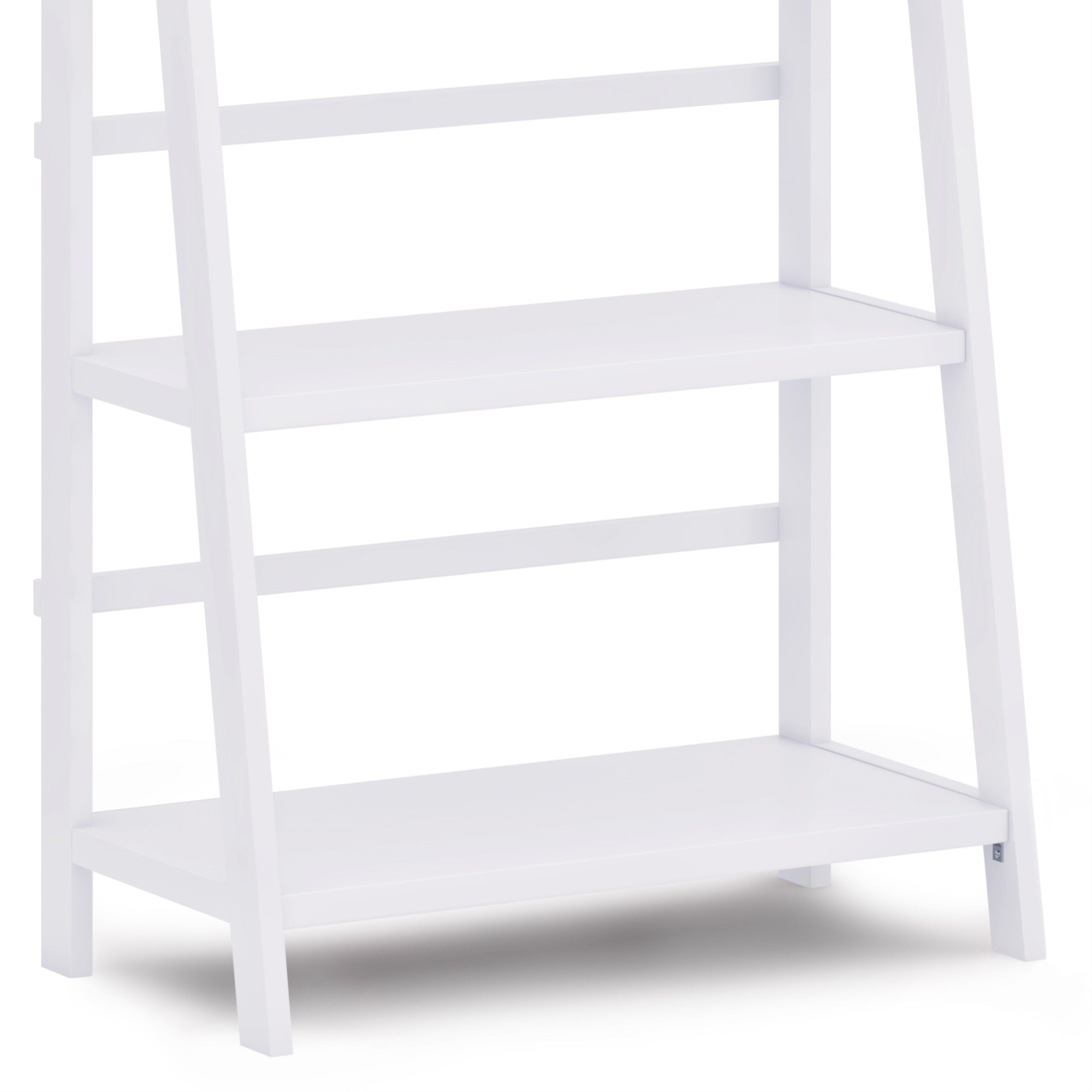 Acadian Solid Wood 72 Inch X 30 Inch Transitional Bookcase In White