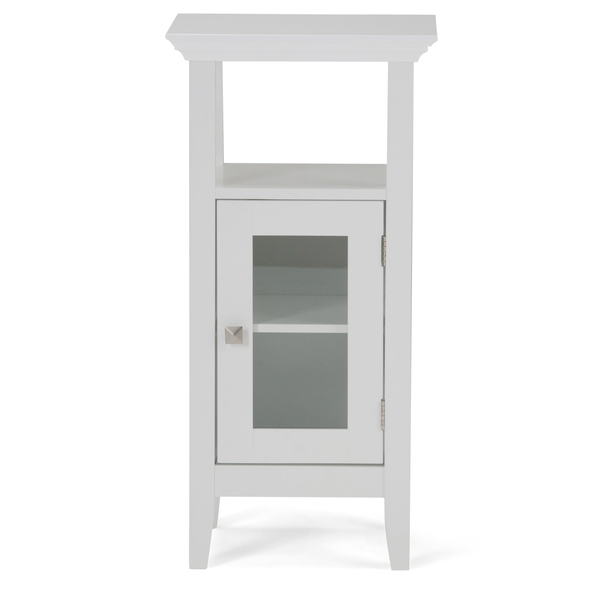 Acadian 30 Inch H X 15 Inch W Floor Storage Bath Cabinet In Pure White