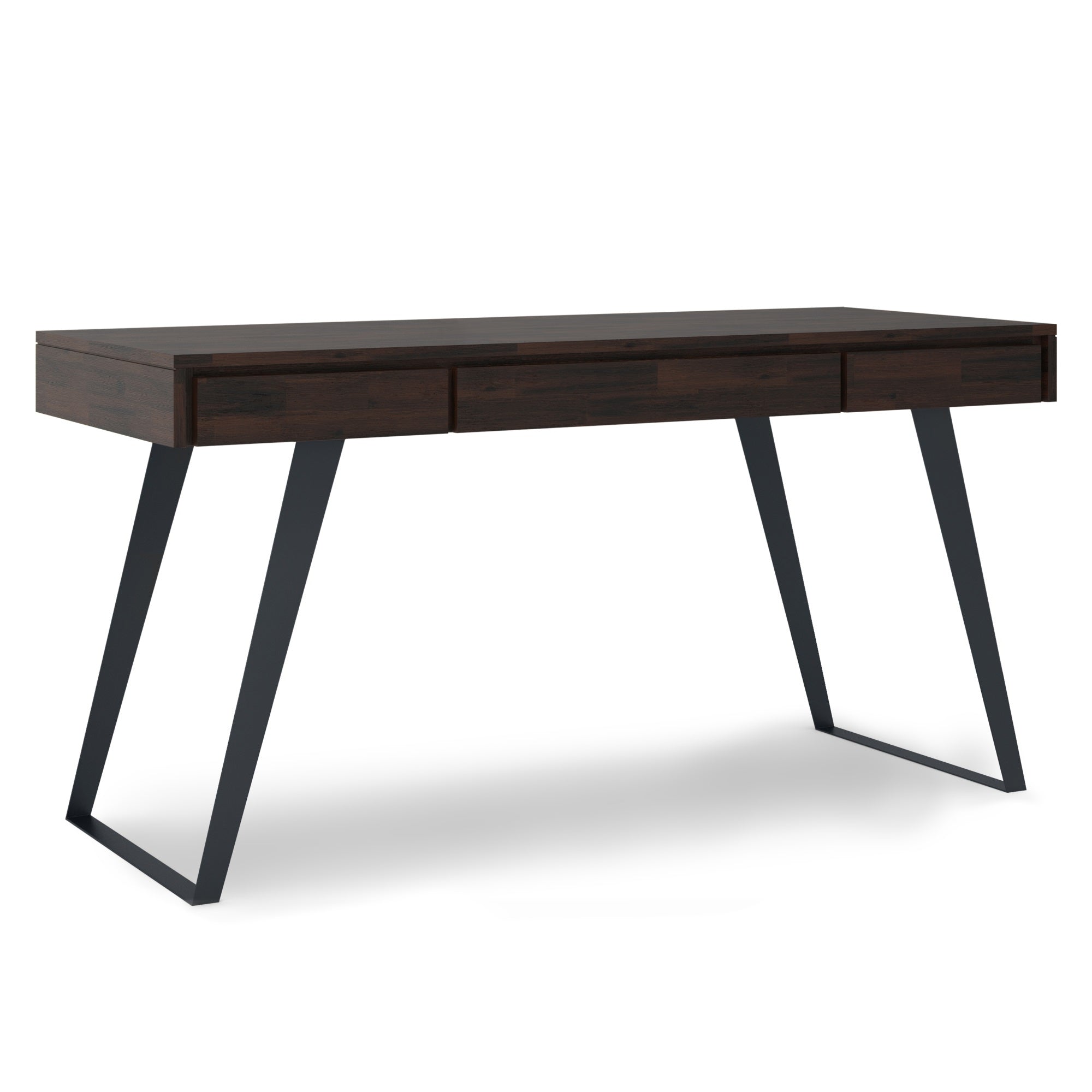 Lowry Solid Acacia Wood 54 In Wide Desk
