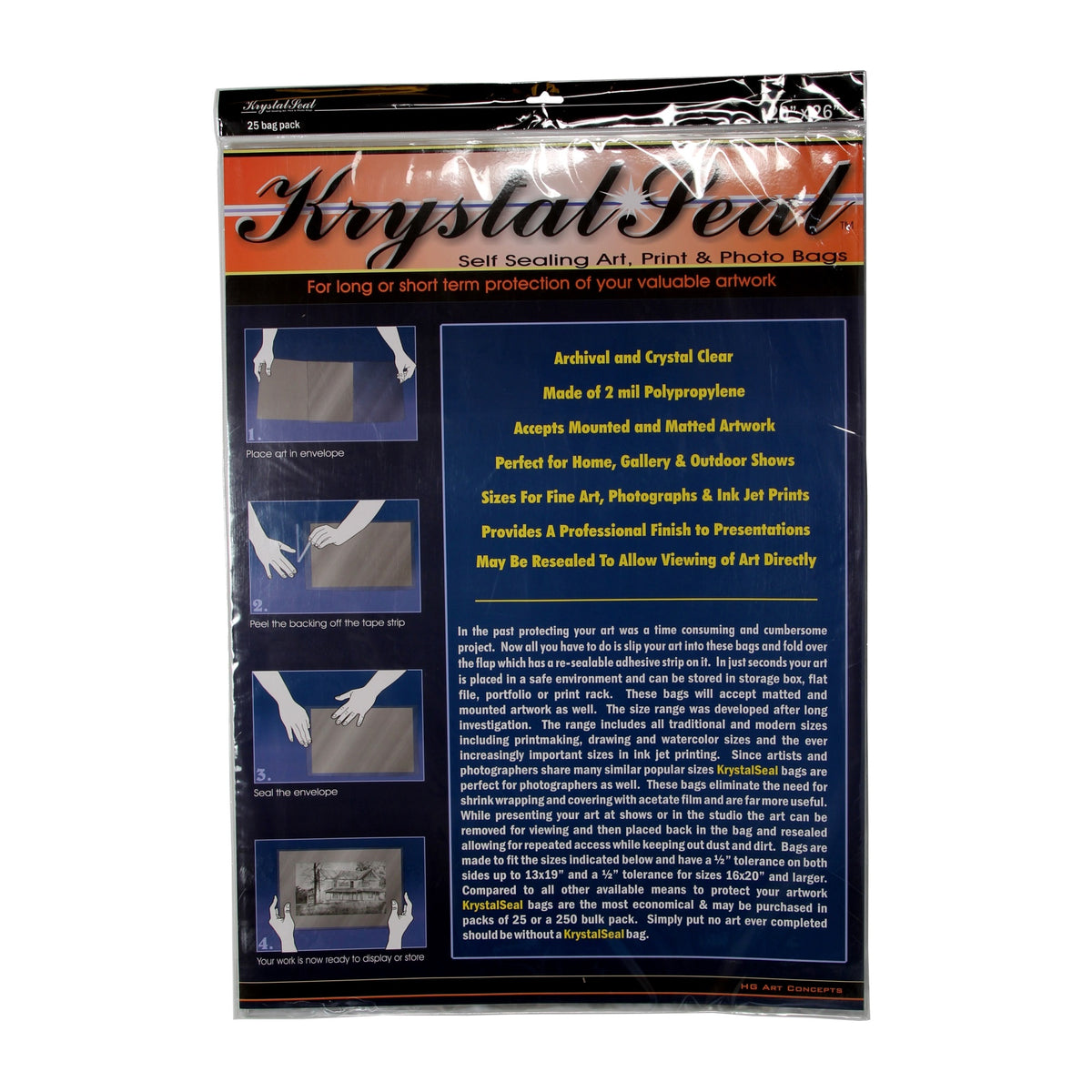 Armadillo Krystal Seal Bags, 20 X 26