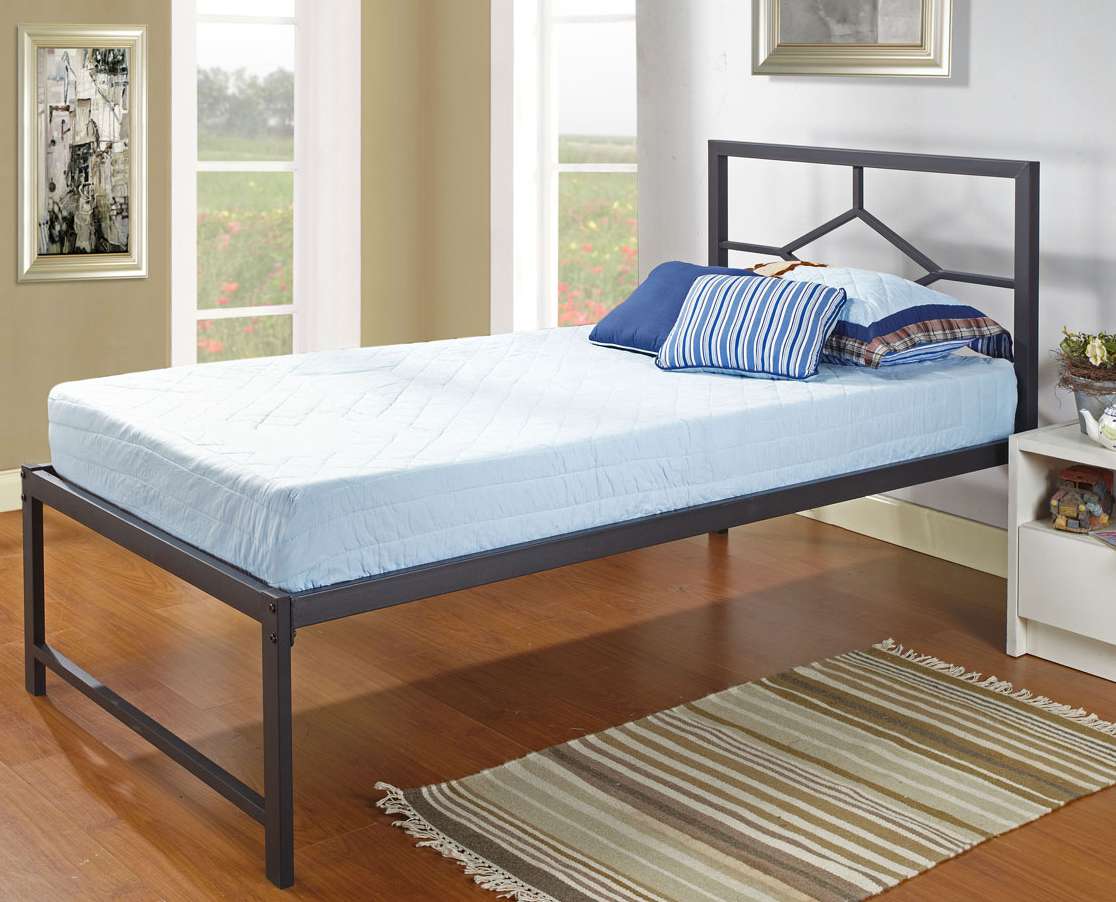 39 Twin Size Day Bed Frame With Roll-Out Trundle, Headboard, Rails & Slats (Twin Daybed & Trundle)