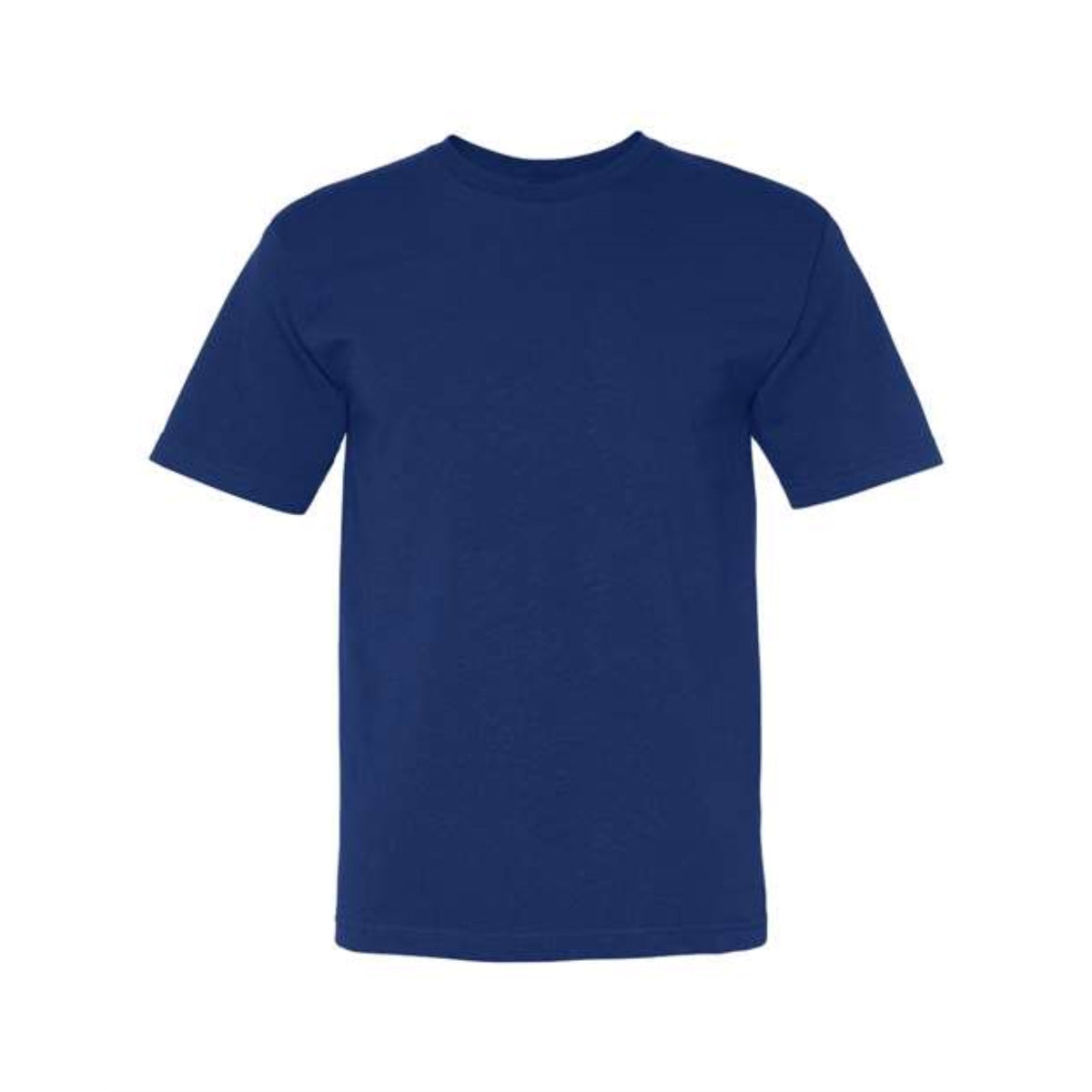 Bayside Usa-Made 100% Cotton Short Sleeve T-Shirt - Royal, S