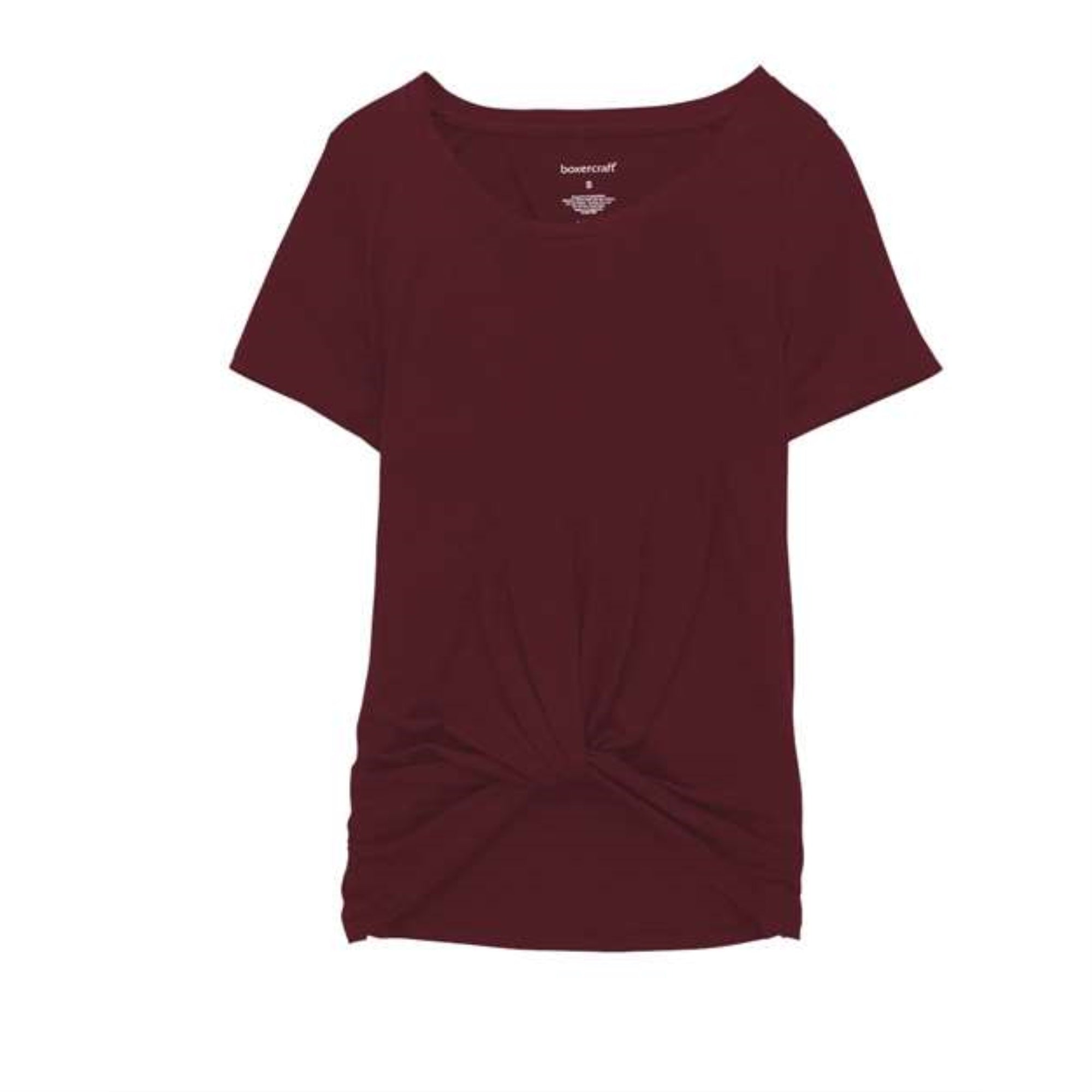 Boxercraft Women's Twisted T-Shirt - Maroon, XL