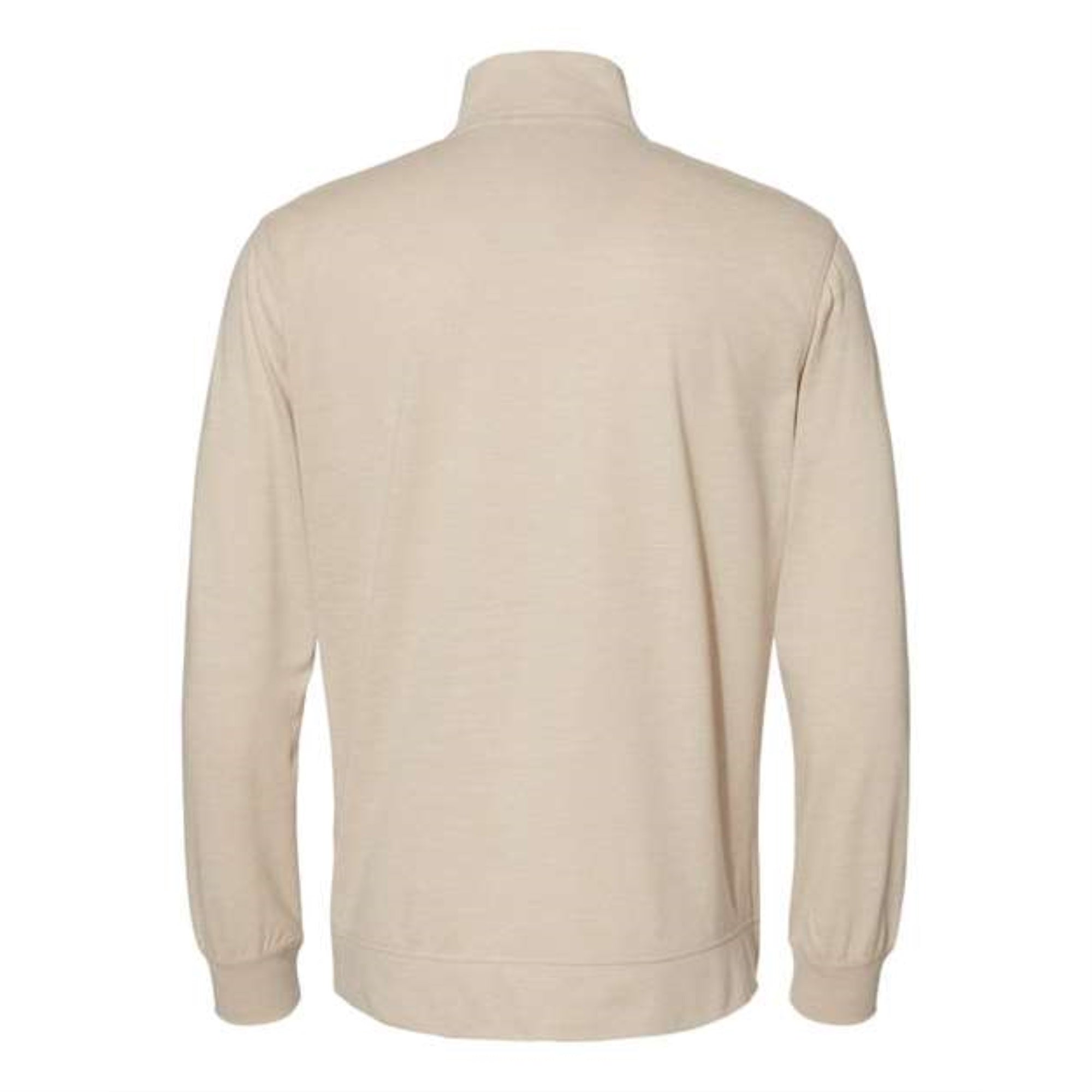 Weatherproof Vintage Microstripe Quarter-Zip Pullover - Khaki, L