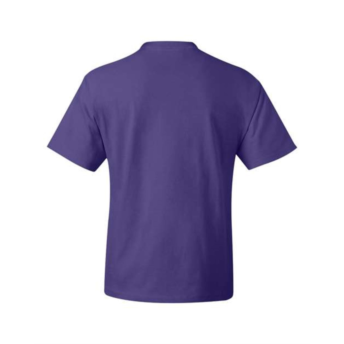 Hanes Beefy-T Short Sleeve T-Shirt - Purple, L