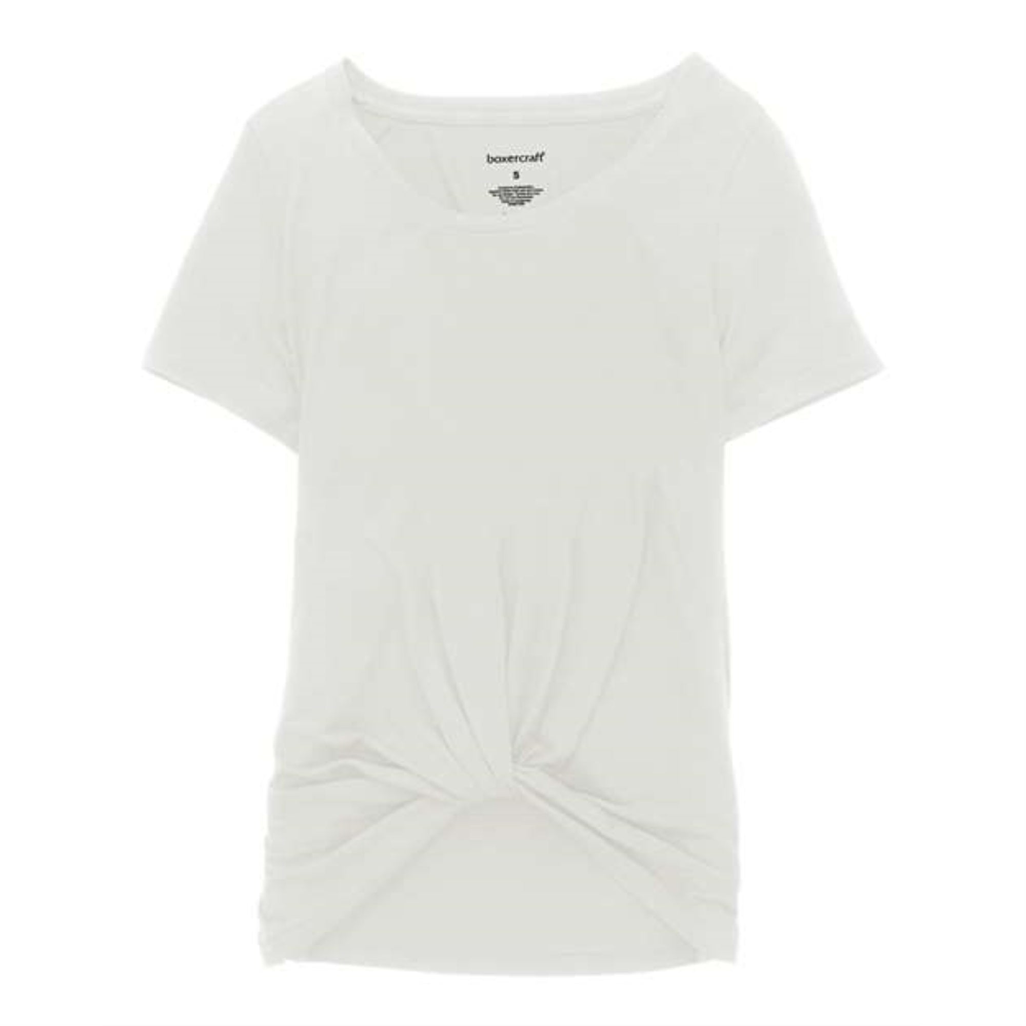 Boxercraft Girls' Twisted T-Shirt - White, L