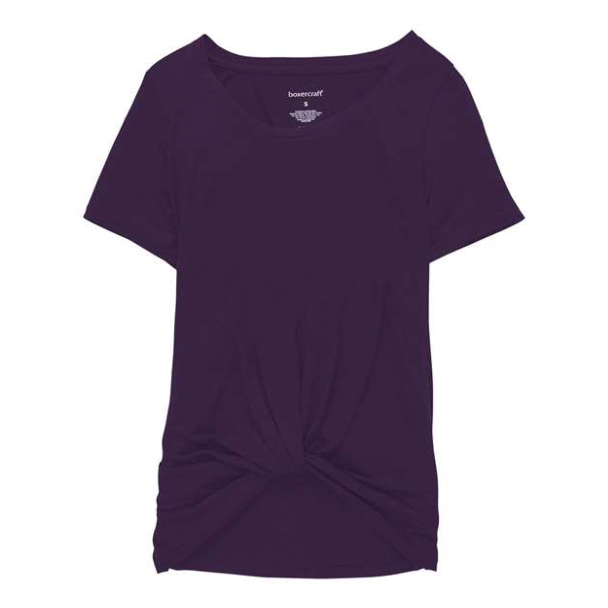 Boxercraft Girls' Twisted T-Shirt - Purple, S