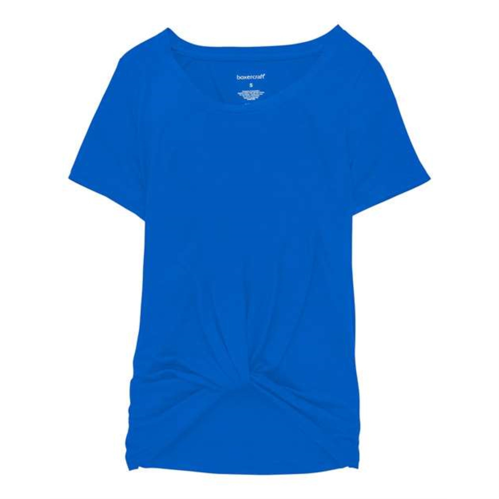 Boxercraft Girls' Twisted T-Shirt - Royal, M