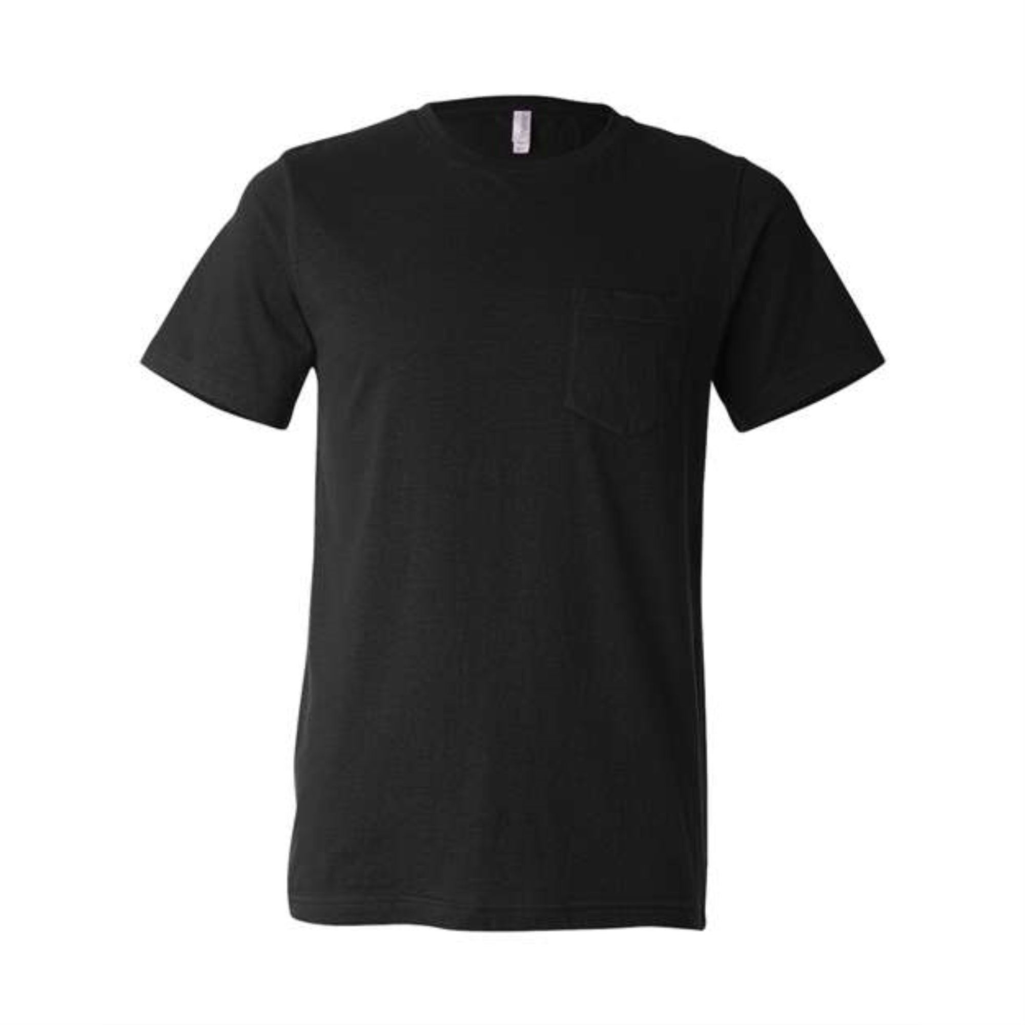 BELLA + CANVAS Jersey Pocket Tee - Black, S