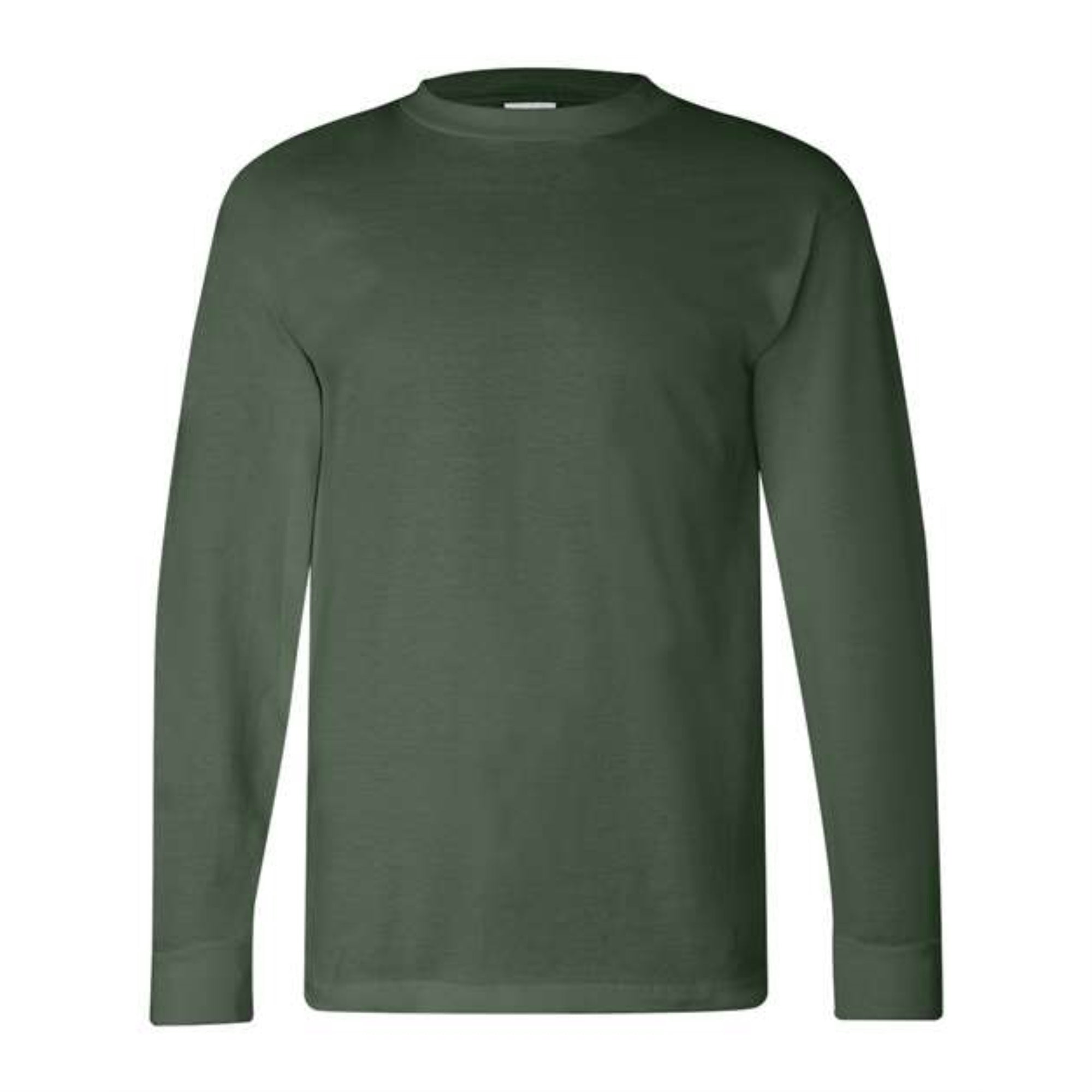Bayside USA-Made Long Sleeve T-Shirt - Forest Green, M