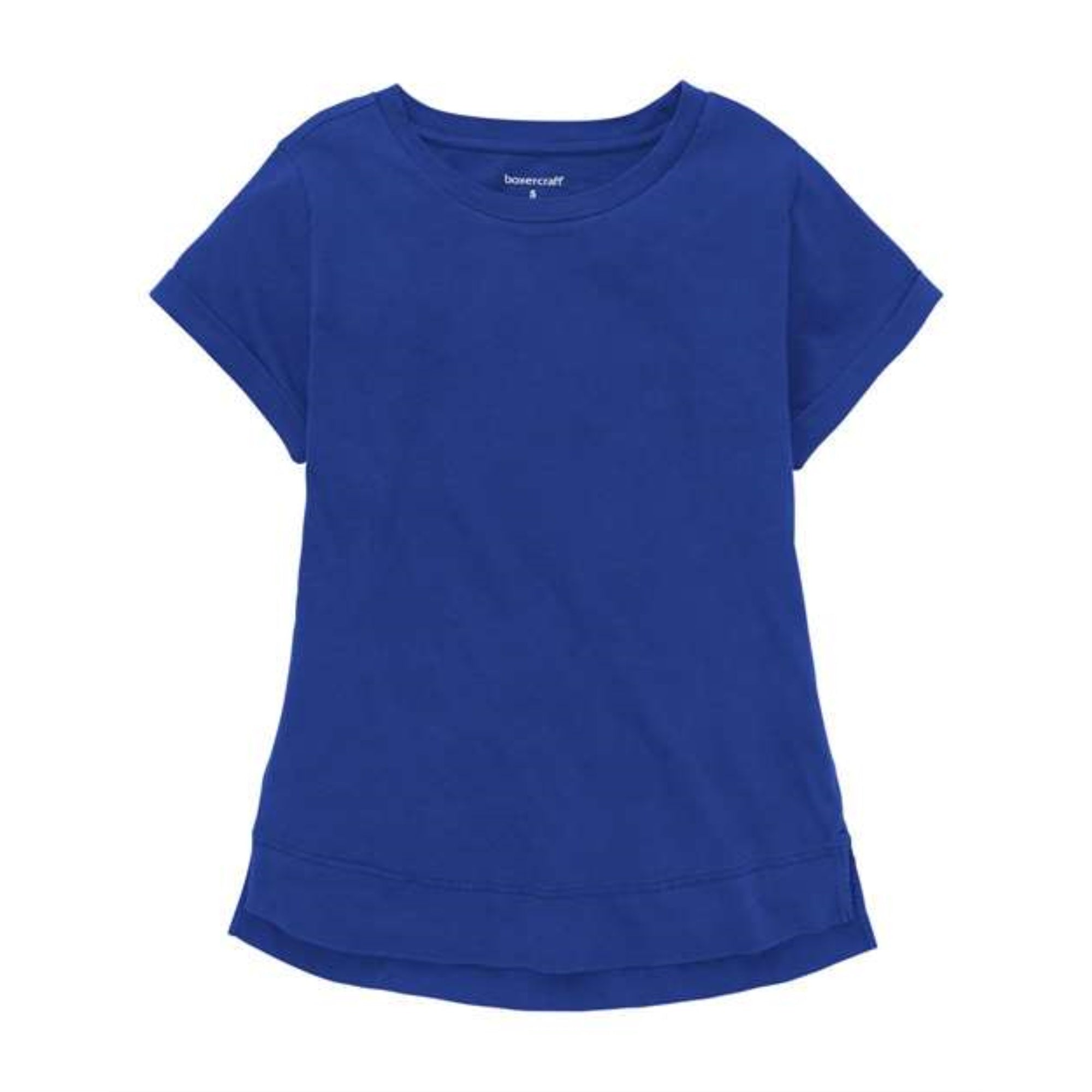 Boxercraft Women's Vintage Cuff T-Shirt - Royal, S