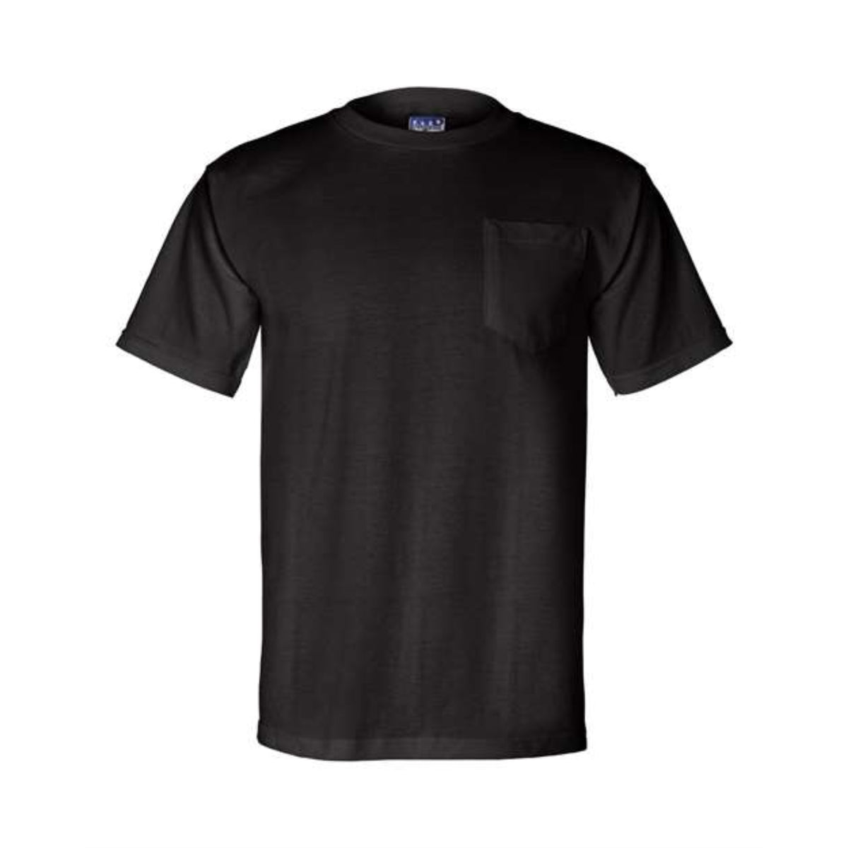 Bayside Union-Made Short Sleeve T-Shirt With A Pocket - Black, S