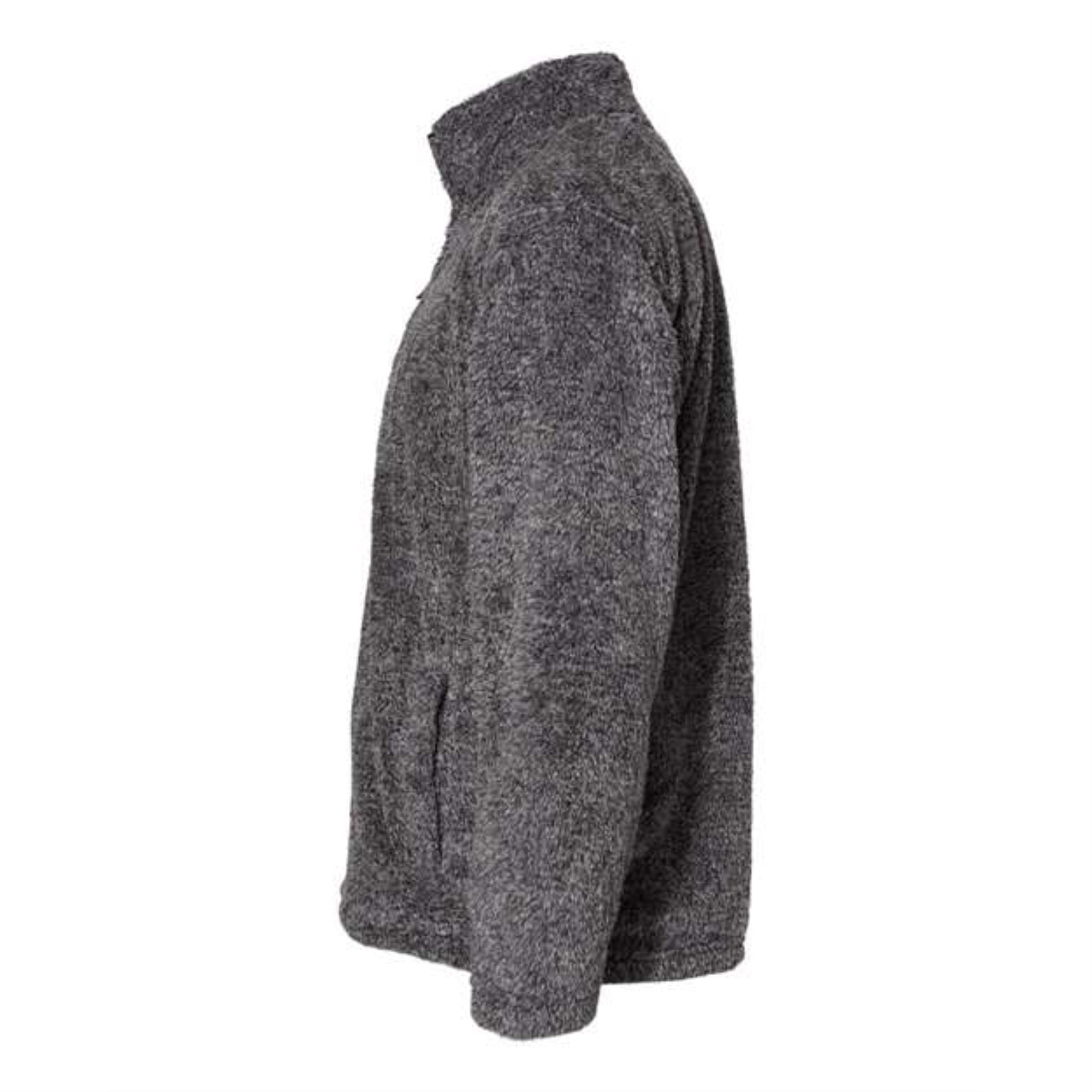 J. America Boundary Shag Frosty Sherpa Quarter-Zip Pullover - Black, S