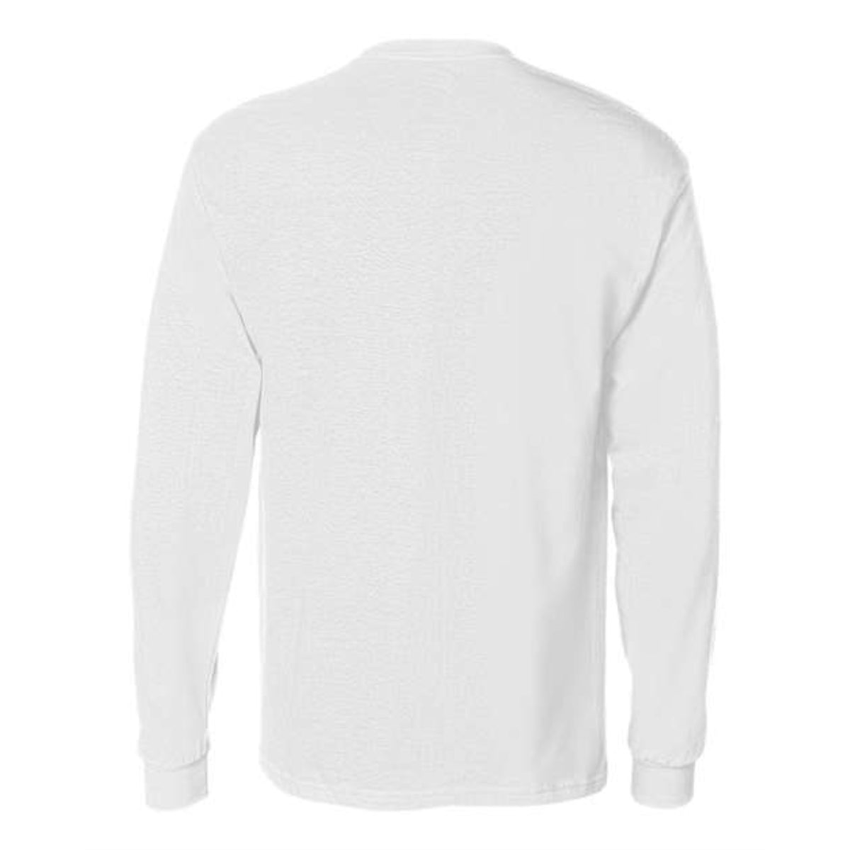 Hanes Authentic Long Sleeve Pocket T-Shirt - White, M