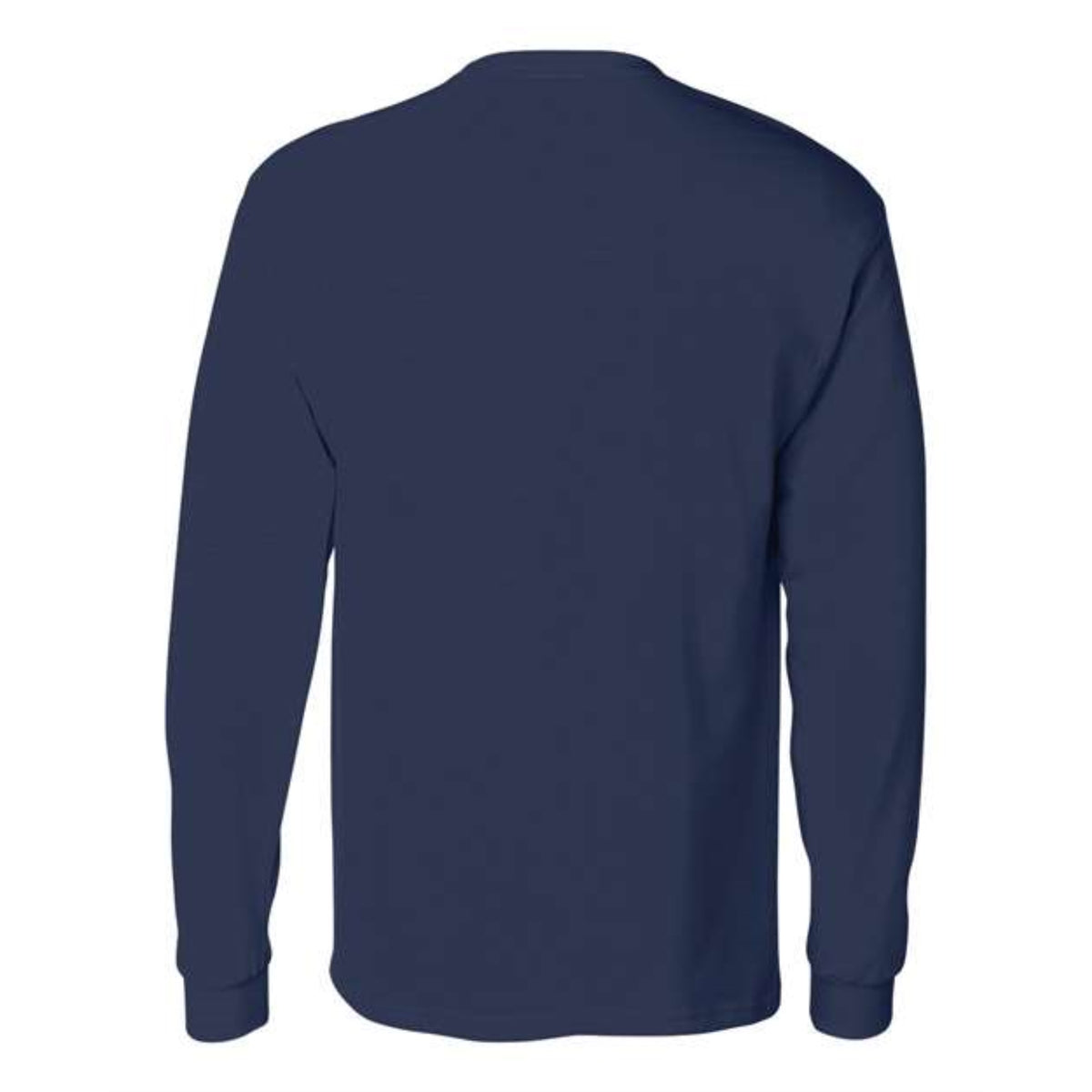 Hanes Authentic Long Sleeve Pocket T-Shirt - Navy, S