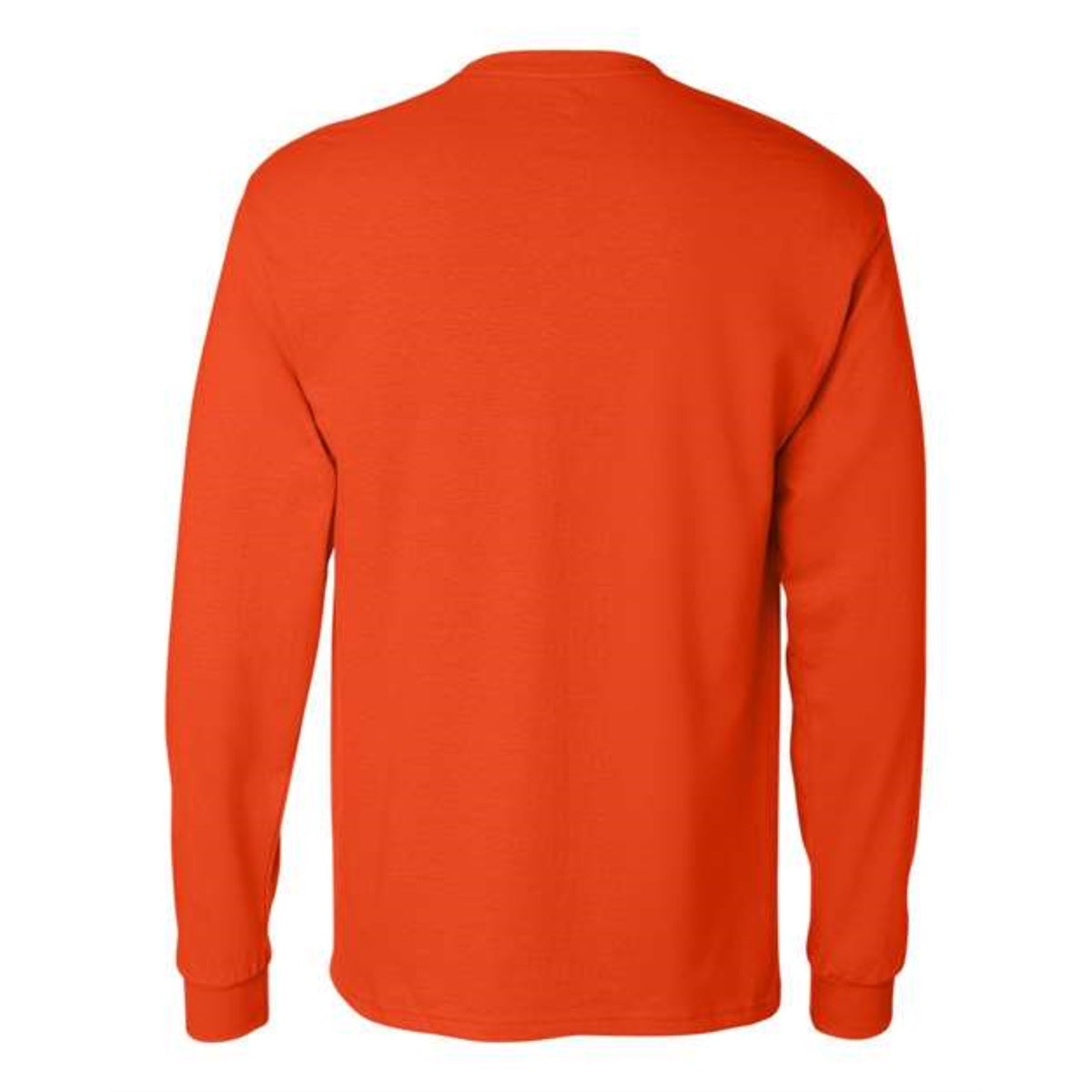 Hanes Authentic Long Sleeve Pocket T-Shirt - Orange, S