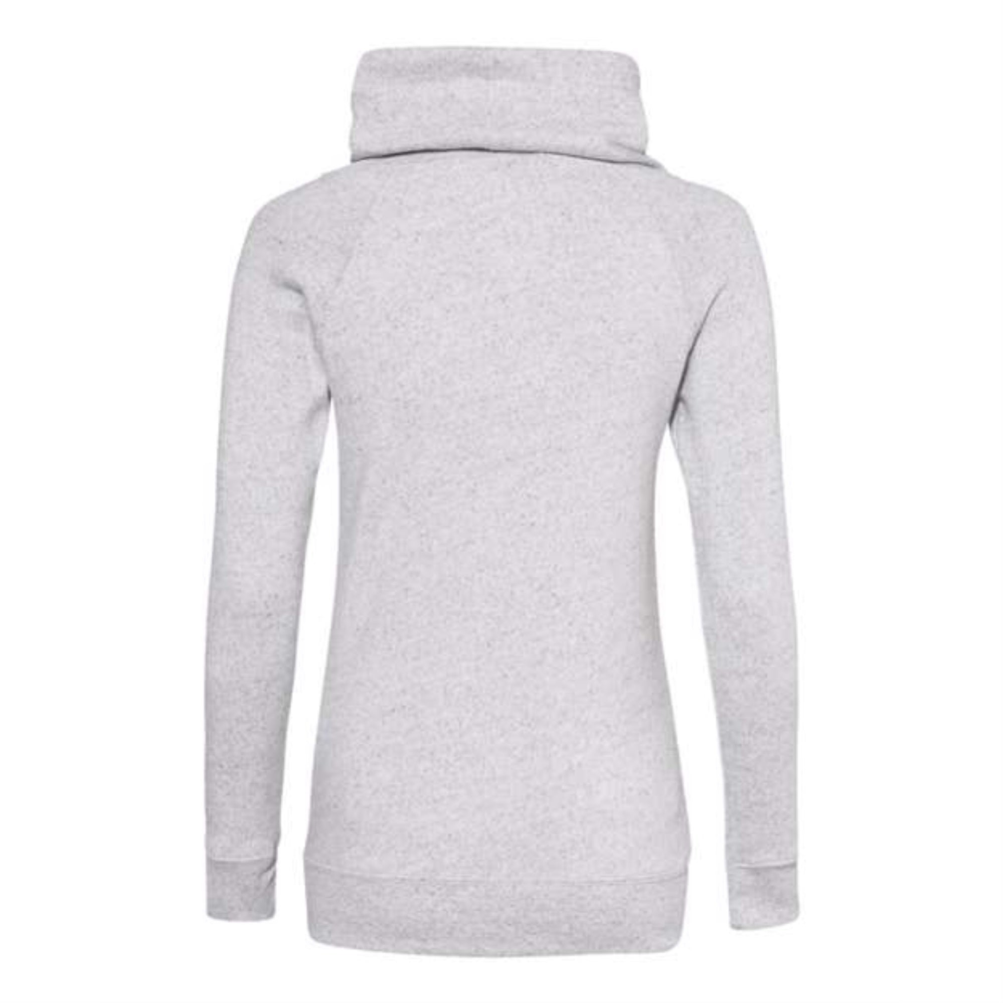 MV Sport Womens Space-Dyed Cowl Neck Sweatshirt - Ash, S