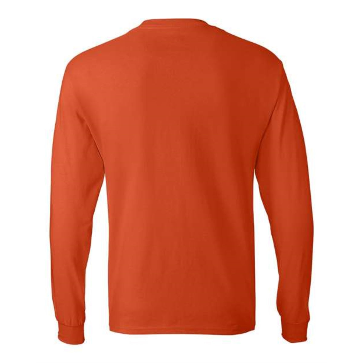 Hanes Authentic Long Sleeve T-Shirt - Orange, S