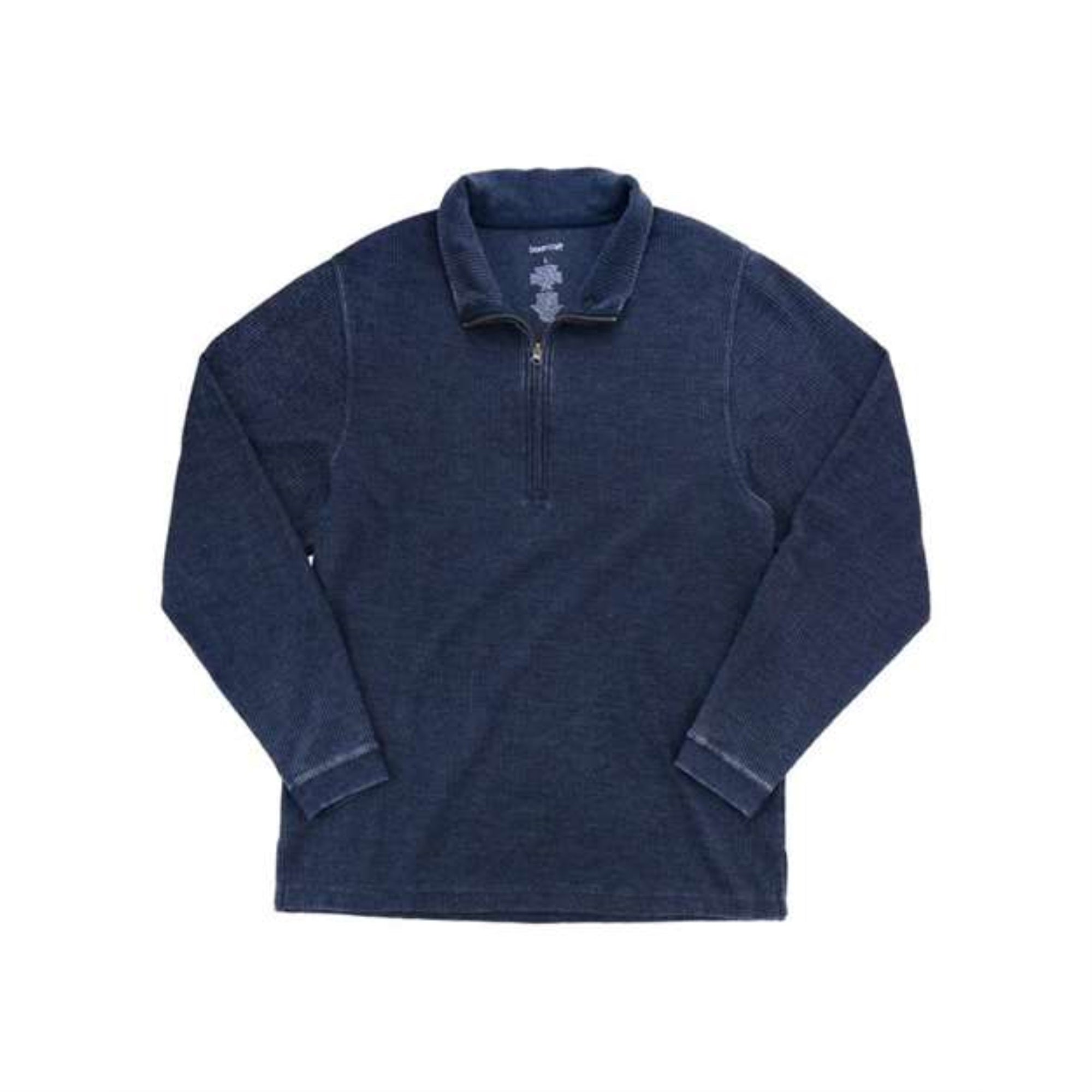 Boxercraft Corduroy Quarter-Zip Pullover - Navy, XS