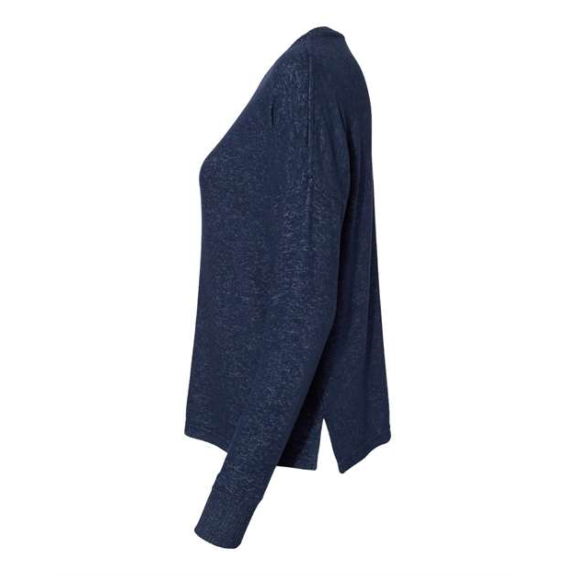 Boxercraft Women's Cuddle Fleece Boxy Crewneck Pullover - Navy, L