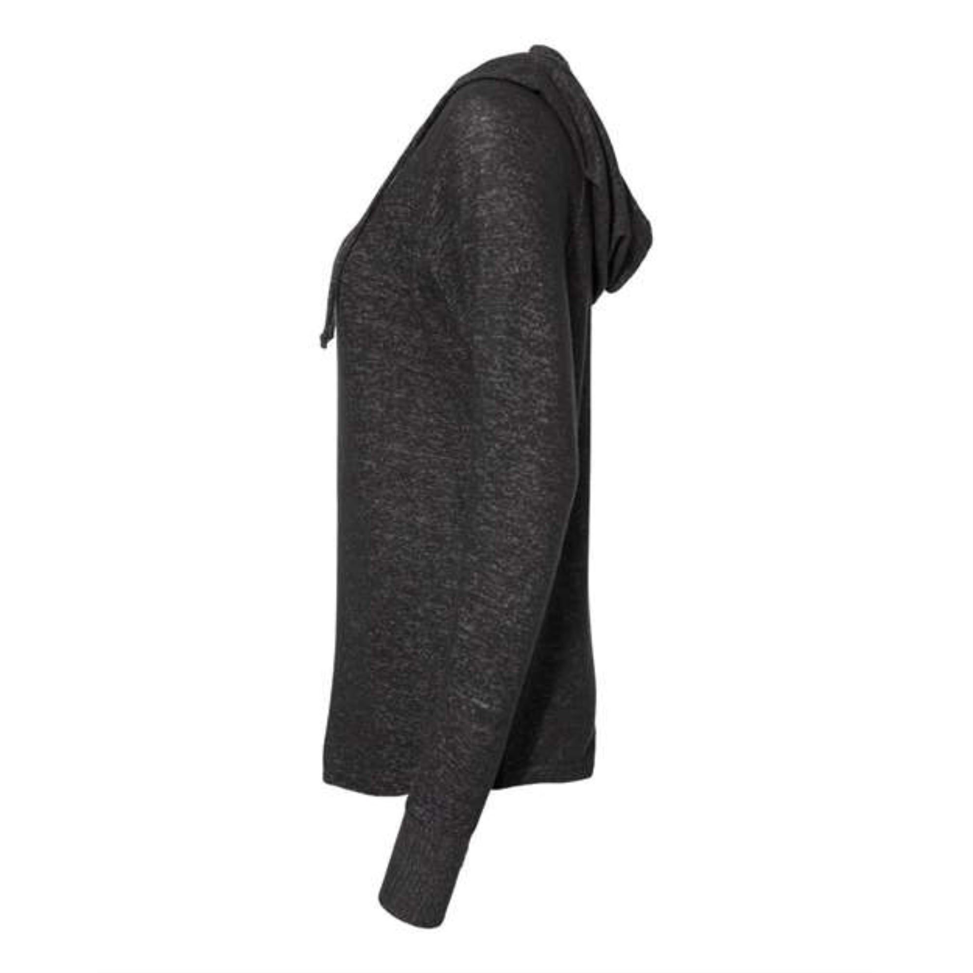 Boxercraft Women's Cuddle Fleece V-Neck Hooded Pullover - Charcoal, XS