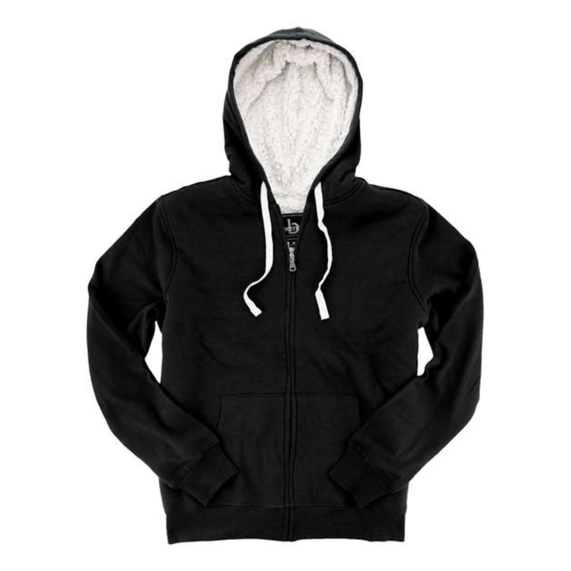 Boxercraft Sherpa Full-Zip Hooded Sweatshirt - Black, XS