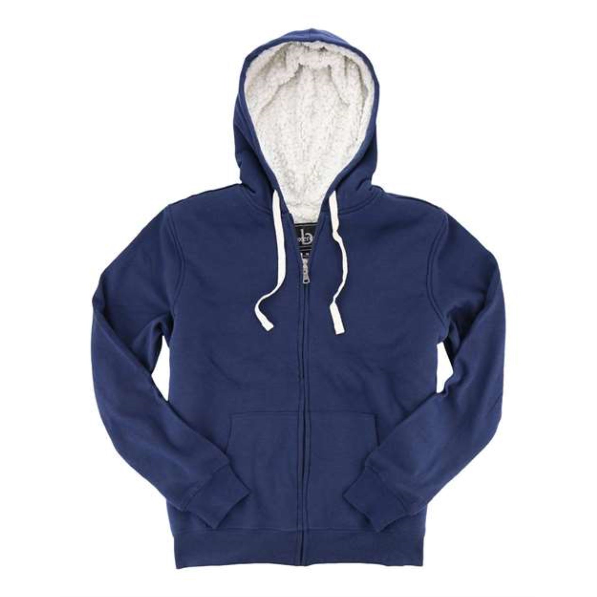 Boxercraft Sherpa Full-Zip Hooded Sweatshirt - Navy, L
