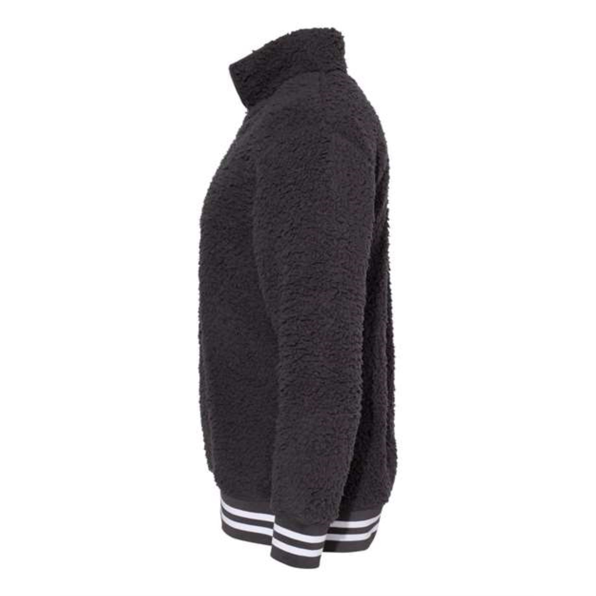 Boxercraft Varsity Sherpa Quarter-Zip Pullover - Charcoal, XS
