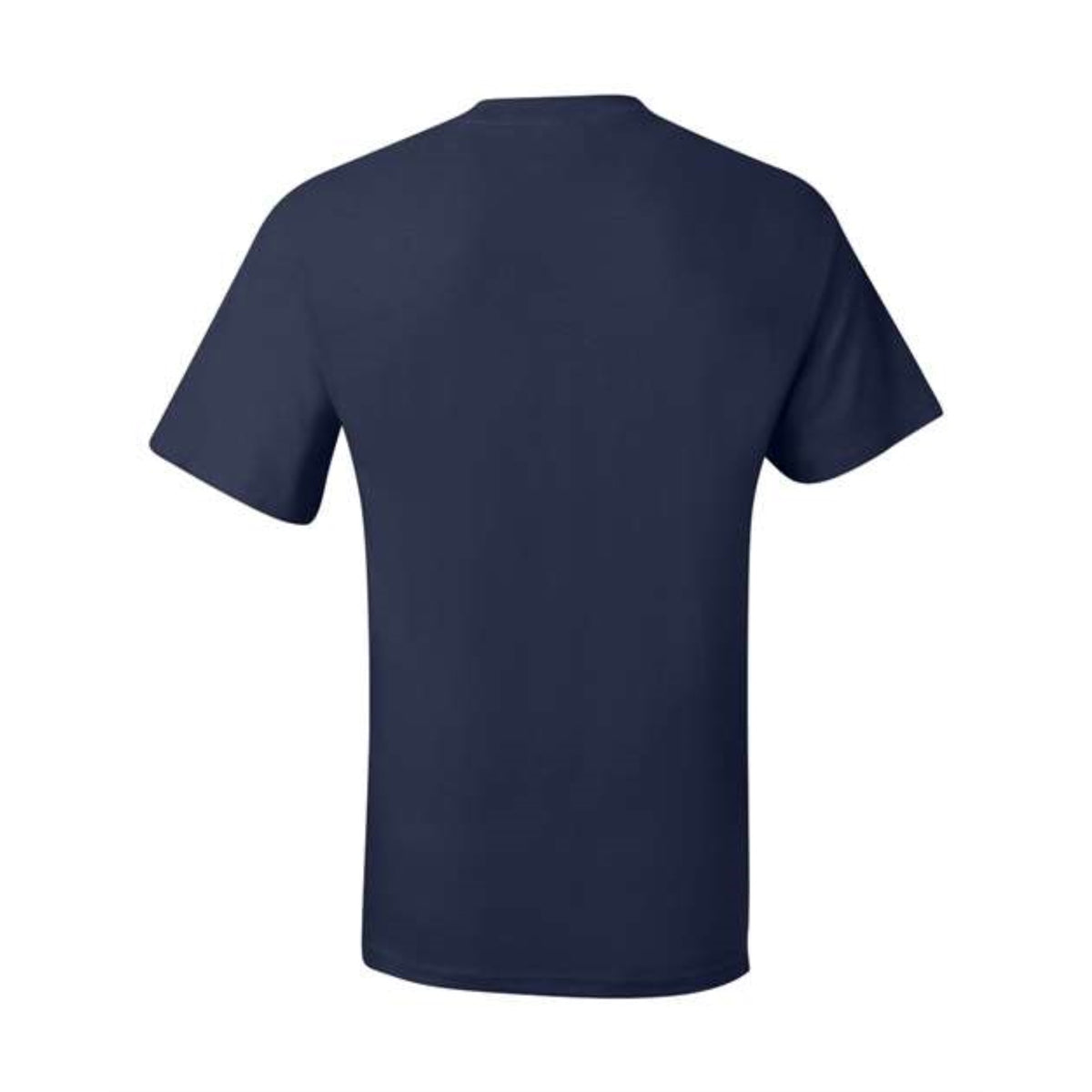 Hanes Beefy-T Short Sleeve Pocket T-Shirt - Navy, S