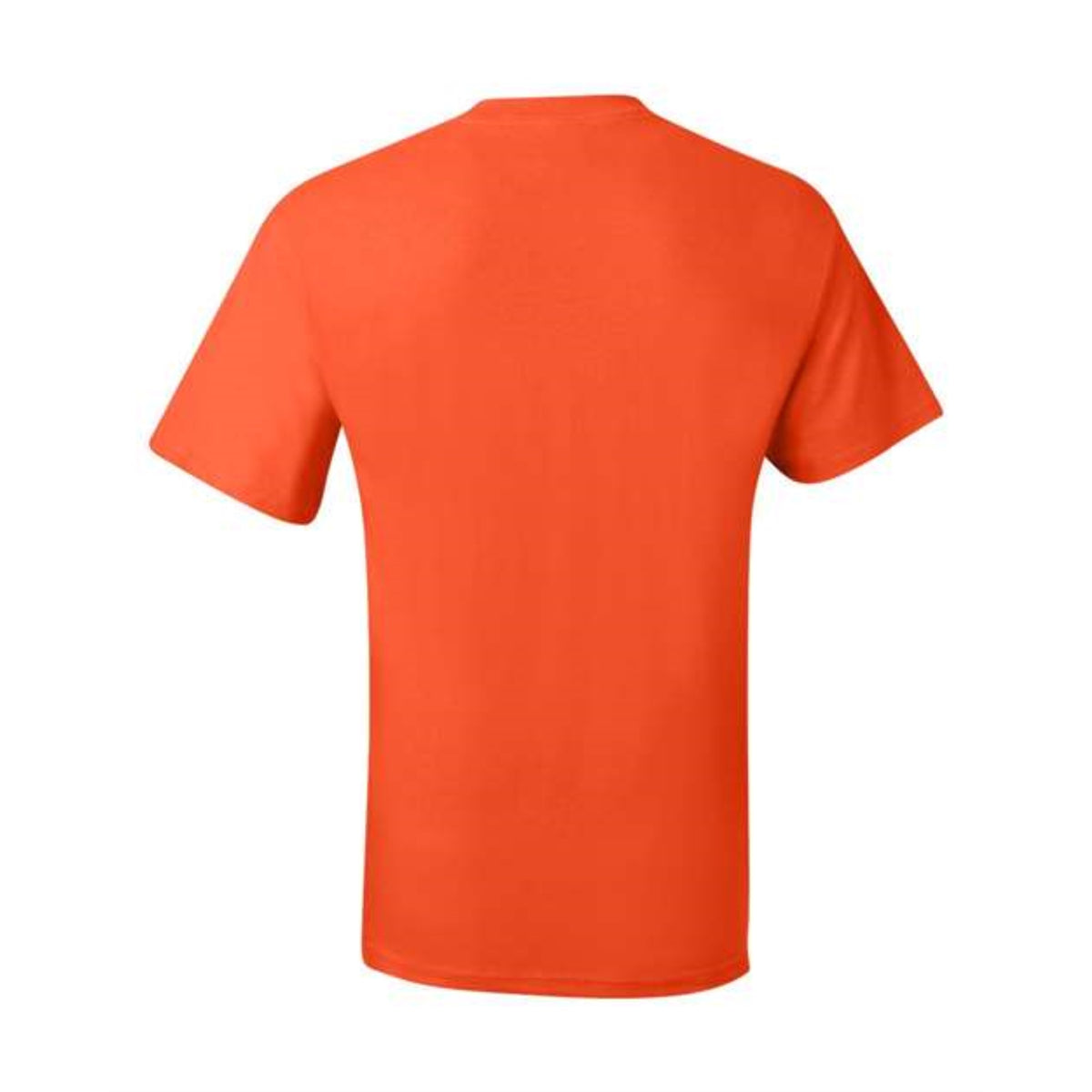 Hanes Beefy-T Short Sleeve Pocket T-Shirt - Orange, S