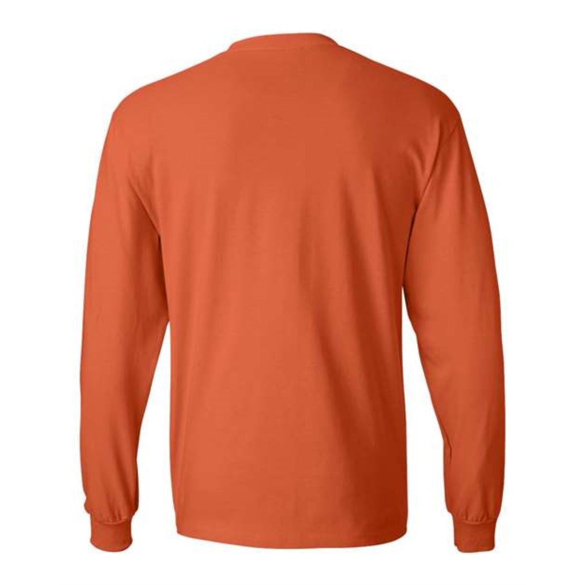 Hanes Beefy-T Long Sleeve T-Shirt - Orange, S