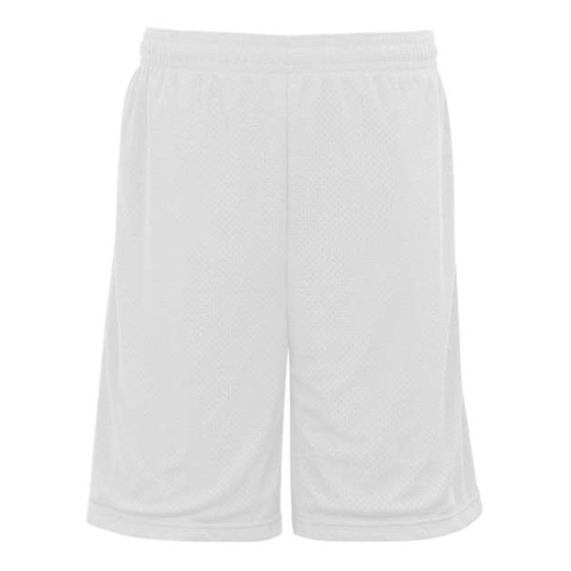 Badger Pro Mesh 9 Shorts With Pockets - White, Xl