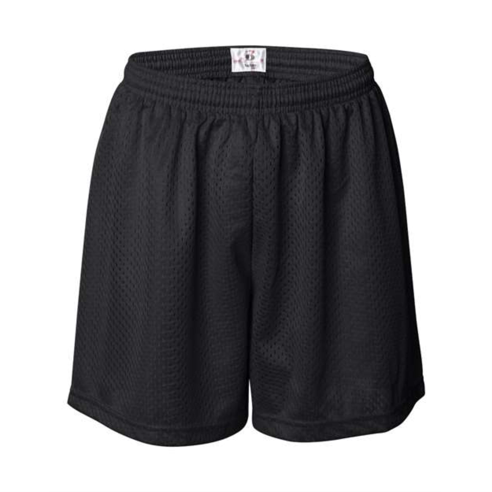 Badger Women'S Pro Mesh 5 Shorts With Solid Liner - Black, L