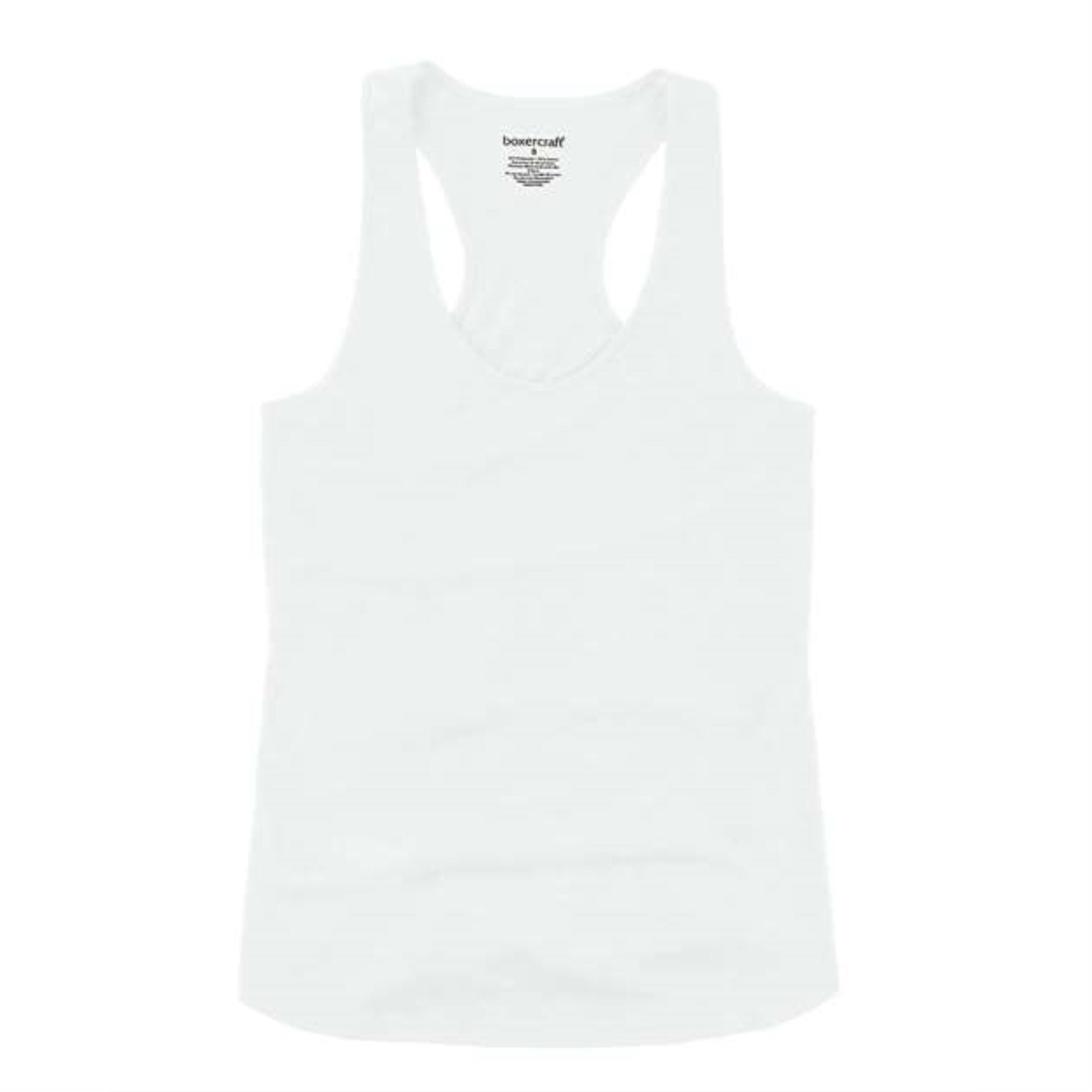 Boxercraft Women's Essential Racerback Tank Top - White, XL