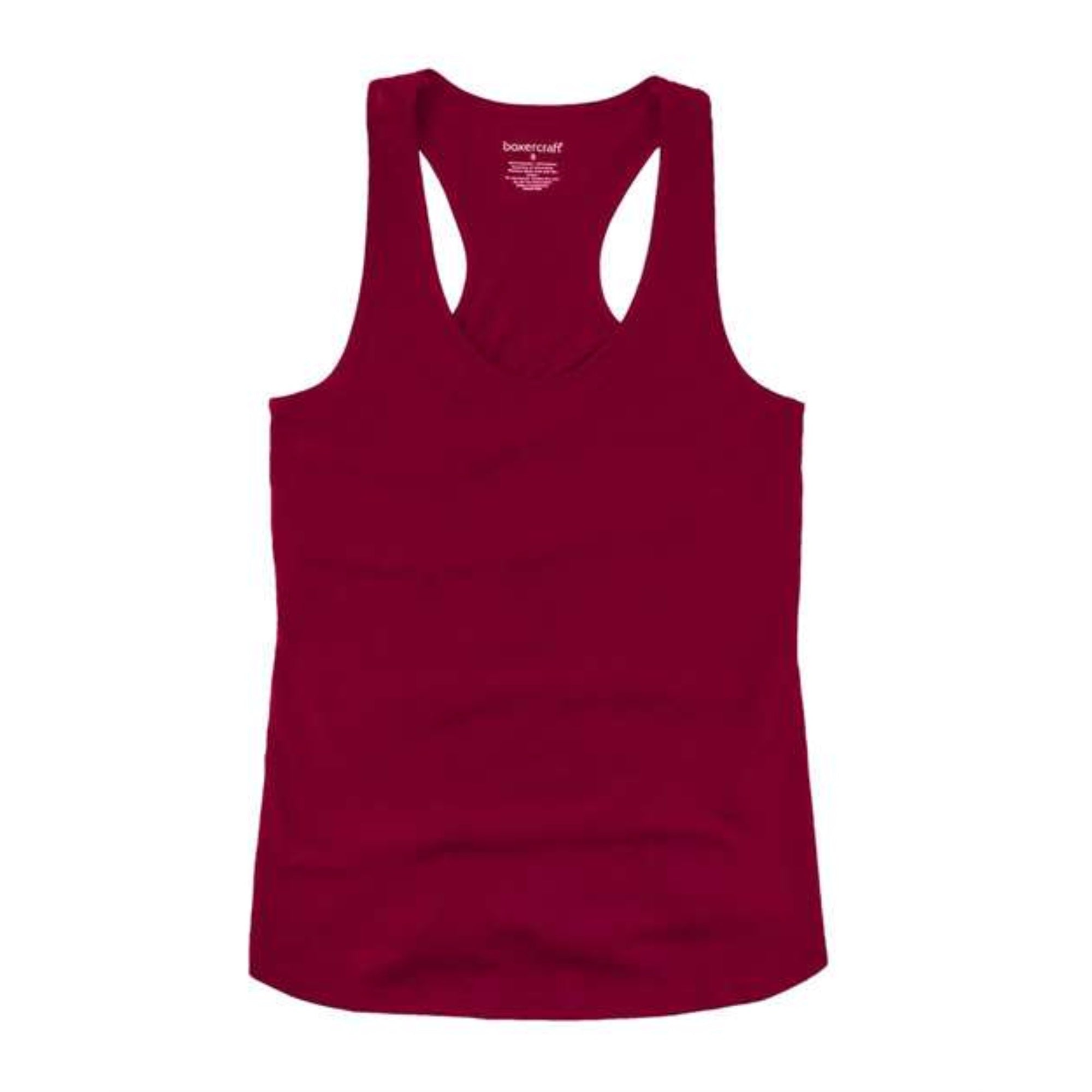 Boxercraft Women's Essential Racerback Tank Top - Maroon, XS