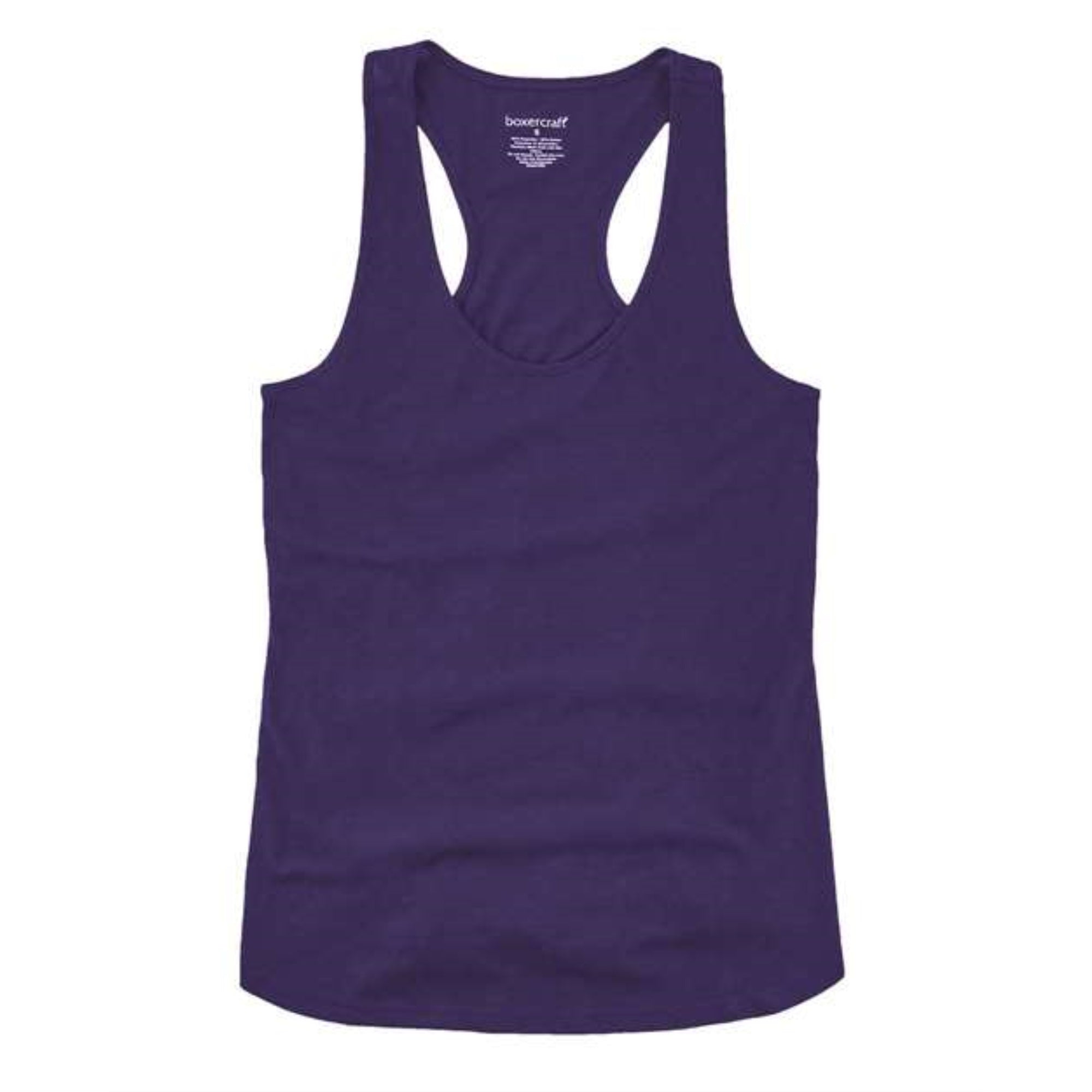 Boxercraft Women's Essential Racerback Tank Top - Purple, S