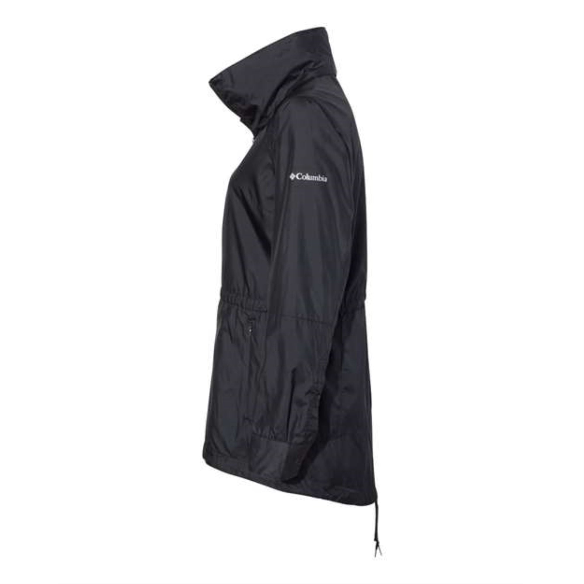 Columbia Womens Sustina Springs Long Lined Windbreaker - Black, M