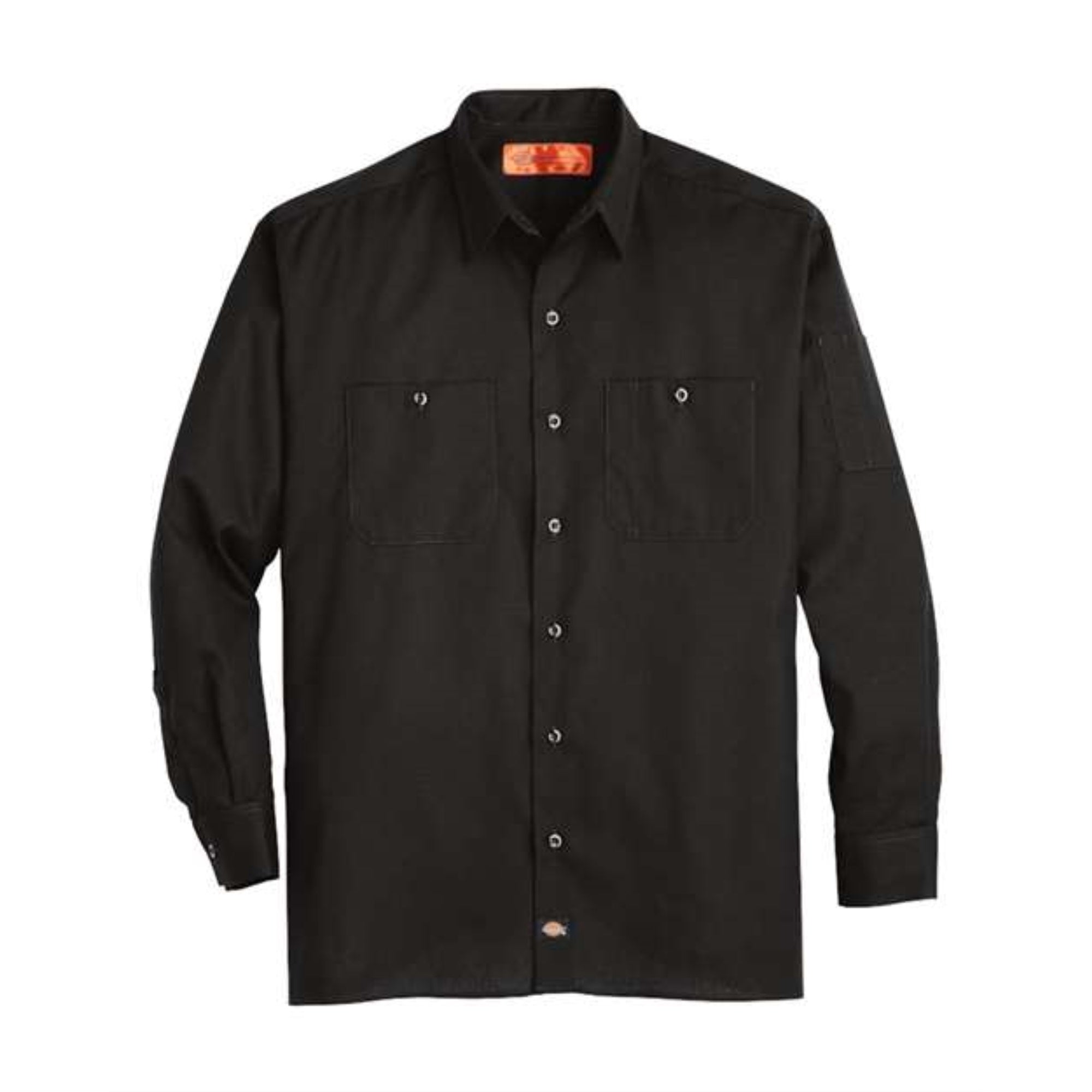Dickies Solid Ripstop Long Sleeve Shirt - Black, M