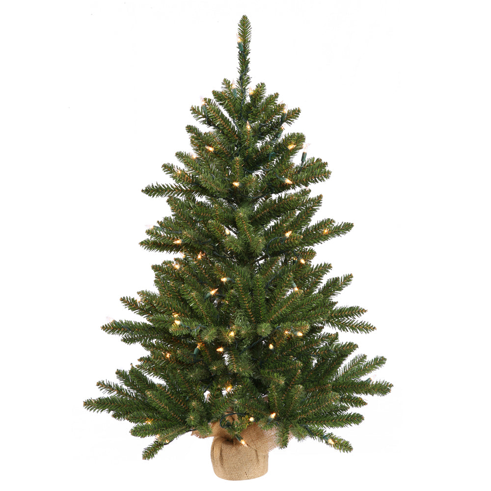 Vickerman 36″ Anoka W/Burlap Base DuraLED 100WmWht - B160437LED