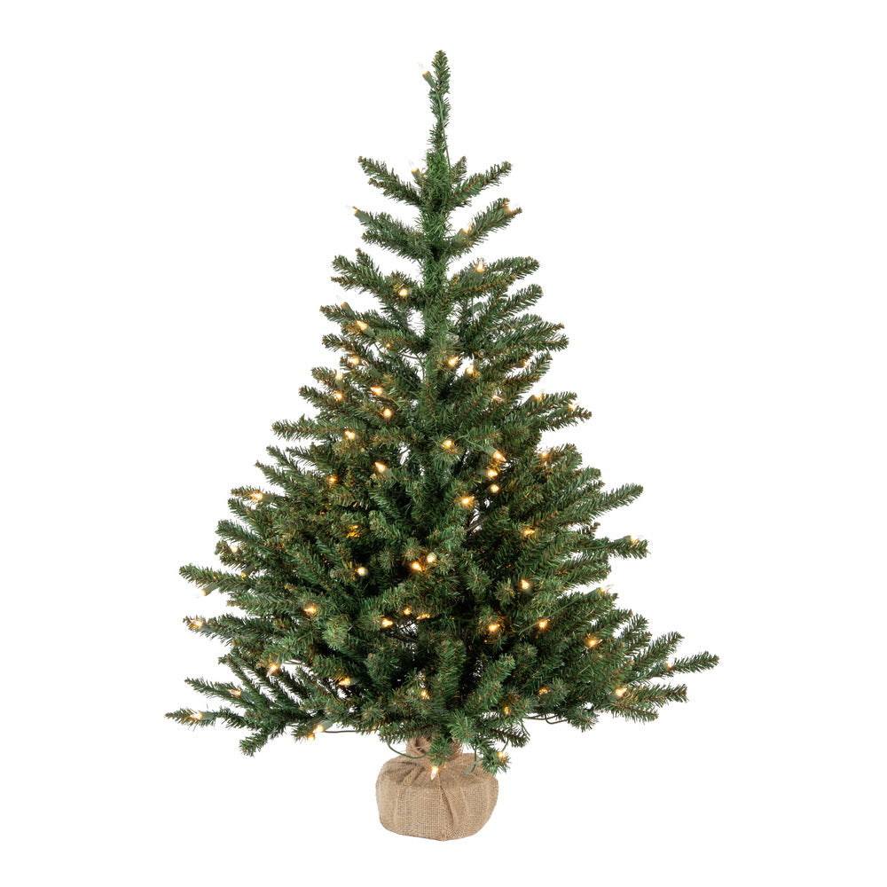 Vickerman 42″ Anoka Pine W/Burlap Base Dural 150CL - B160443