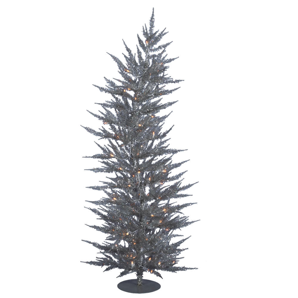Vickerman 5' x 24″ Silver Laser Tree Dural 100CL - B161751