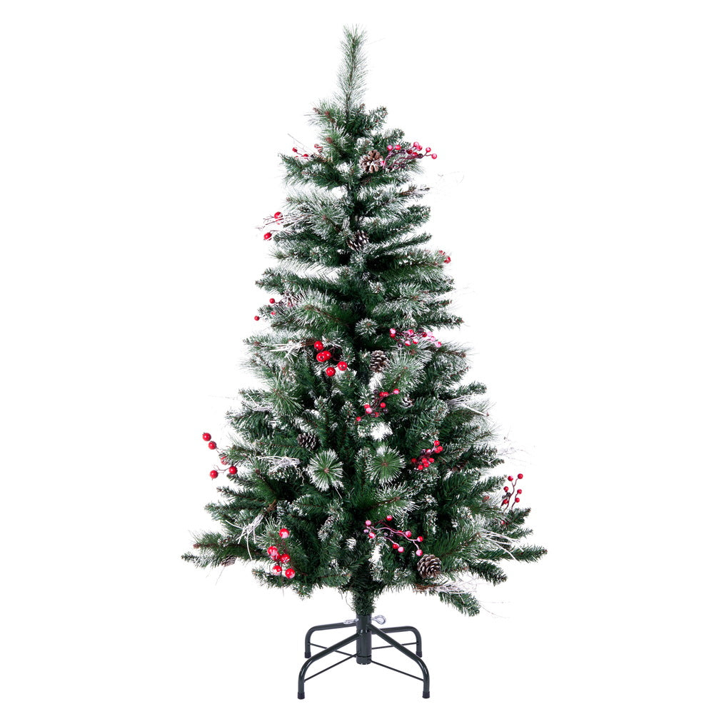 Vickerman 4.5' x 28″ SnowTip Berry Tree 310Tips - B166245