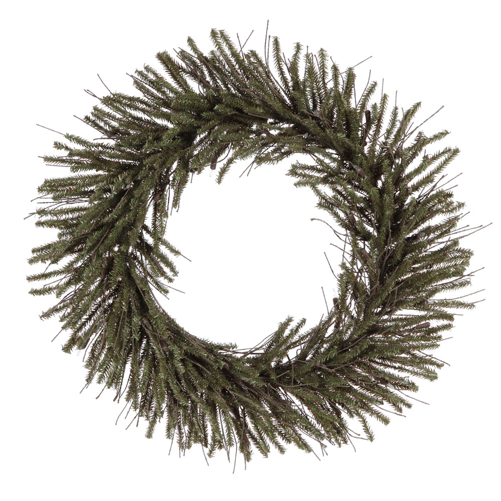 Vickerman 24″ Vienna Twig Wreath 300 Tips - B167724