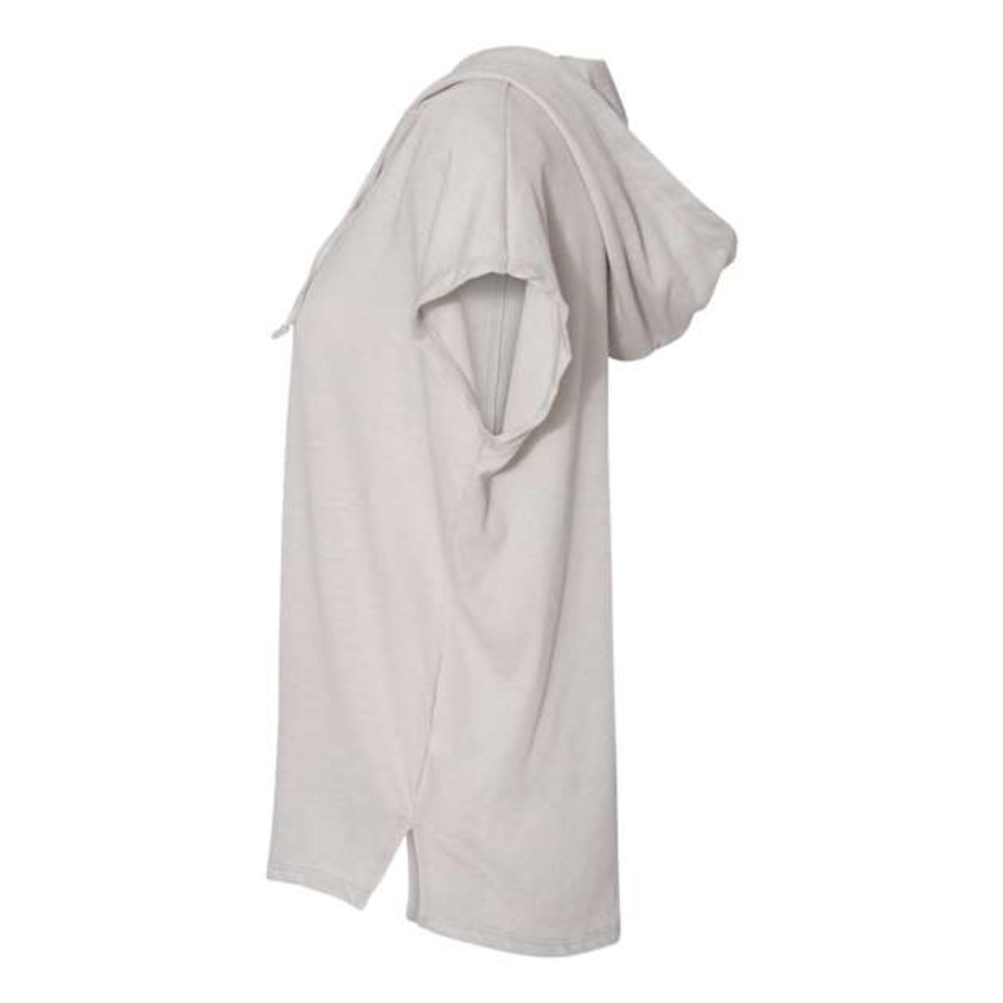 Alternative Womens Vintage Jersey Hooded Poncho - Silver, S